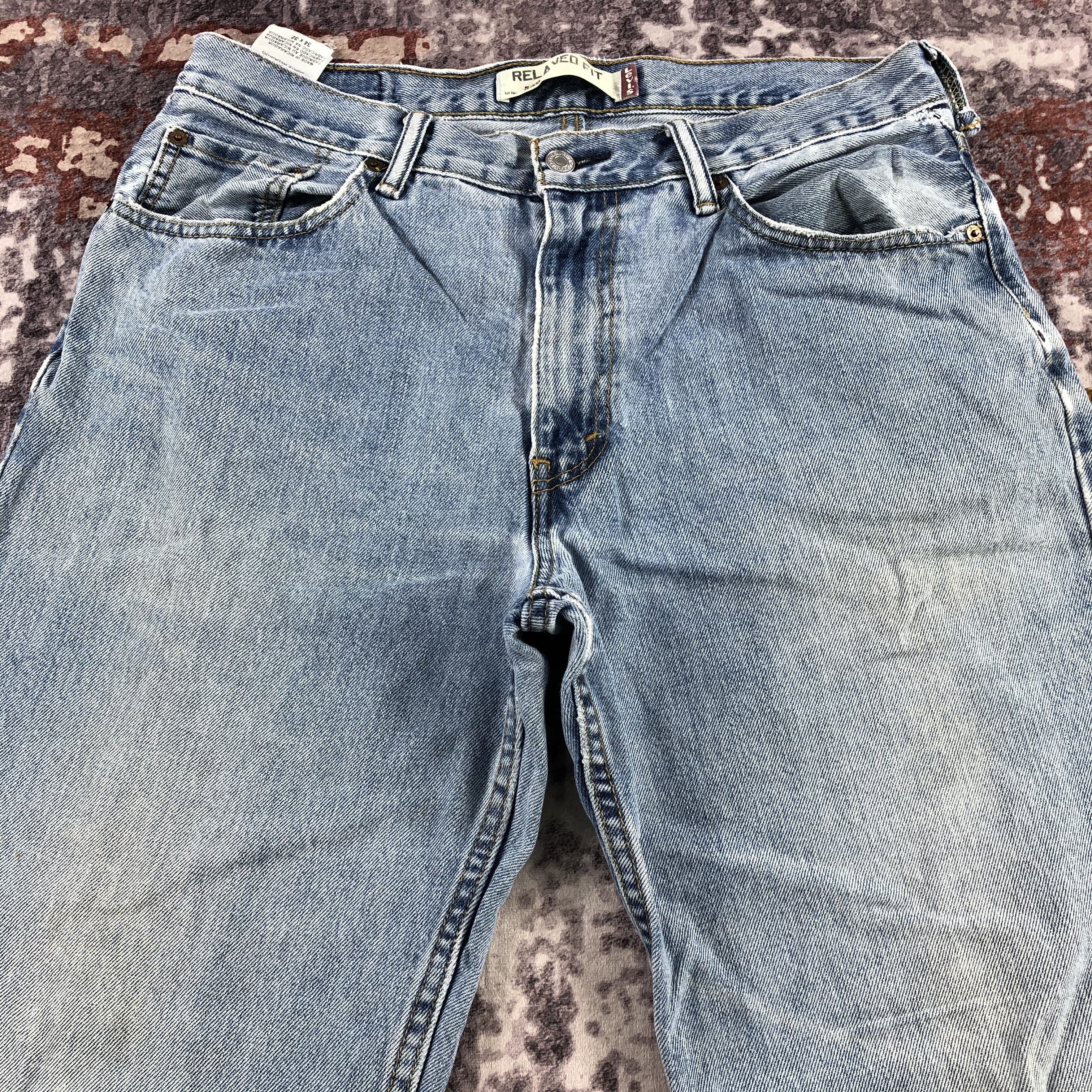 Levi's × Vintage Vintage Blue Wash Levis 550 Jeans-JM3170 Size US 35 - 3 Thumbnail