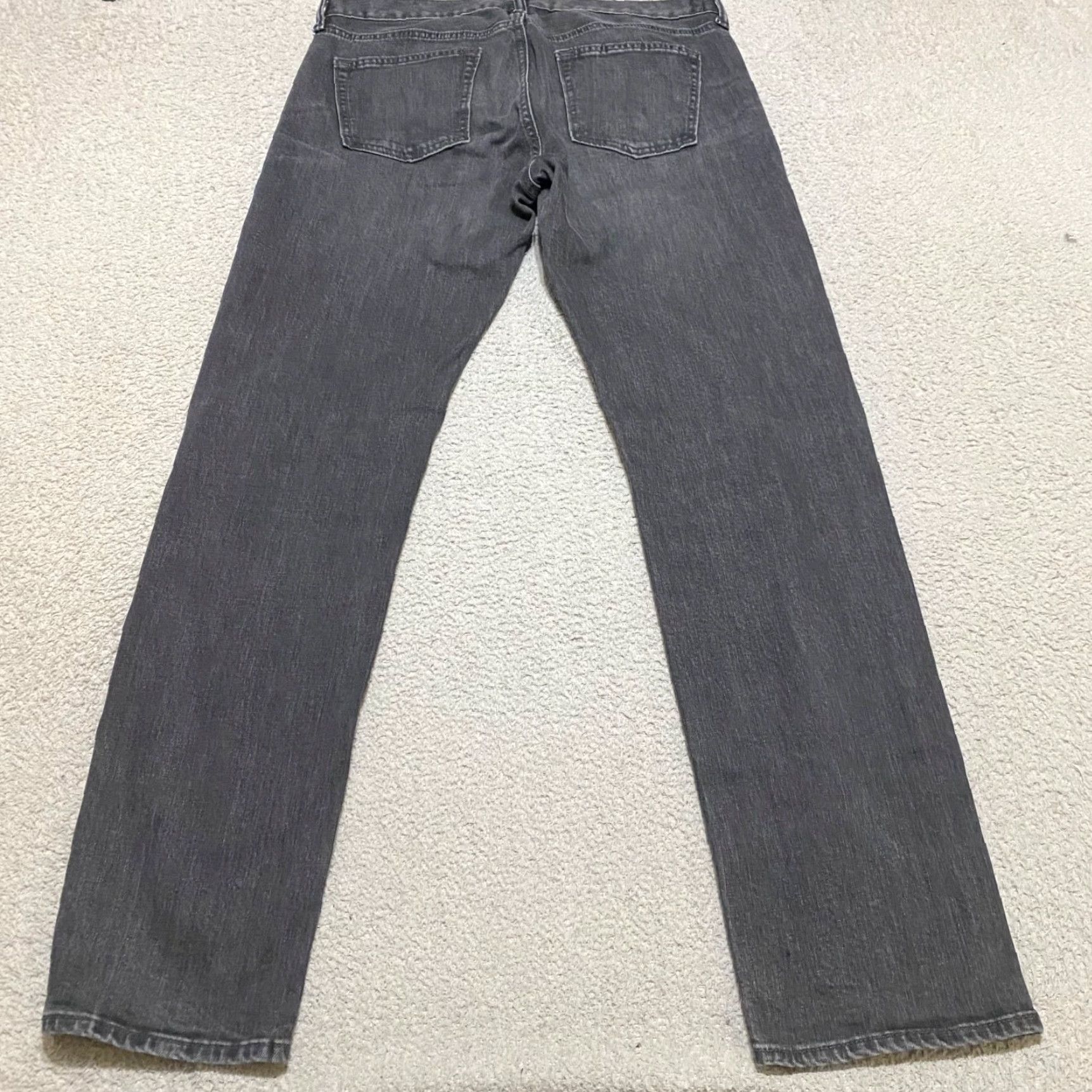 Old Navy Old Navy Jeans Gray Denim Medium Wash Slim Straight Mid Rise 34x34 Mens Regular 5-Pocket Stretch Size US 34 / EU 50 - 2 Thumbnail