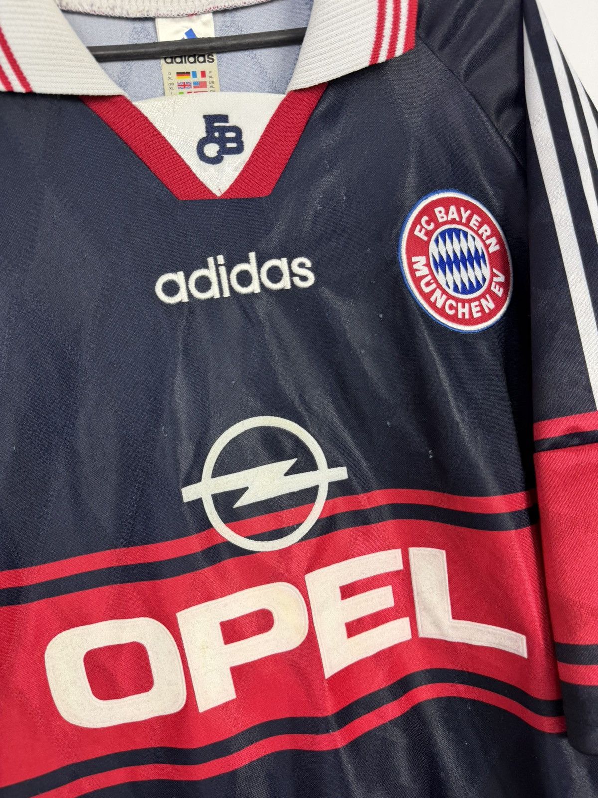 Adidas Adidas FC Bayern Munich 1997/1999 Soccer Jersey Vintage Size US XL / EU 56 / 4 - 4 Thumbnail