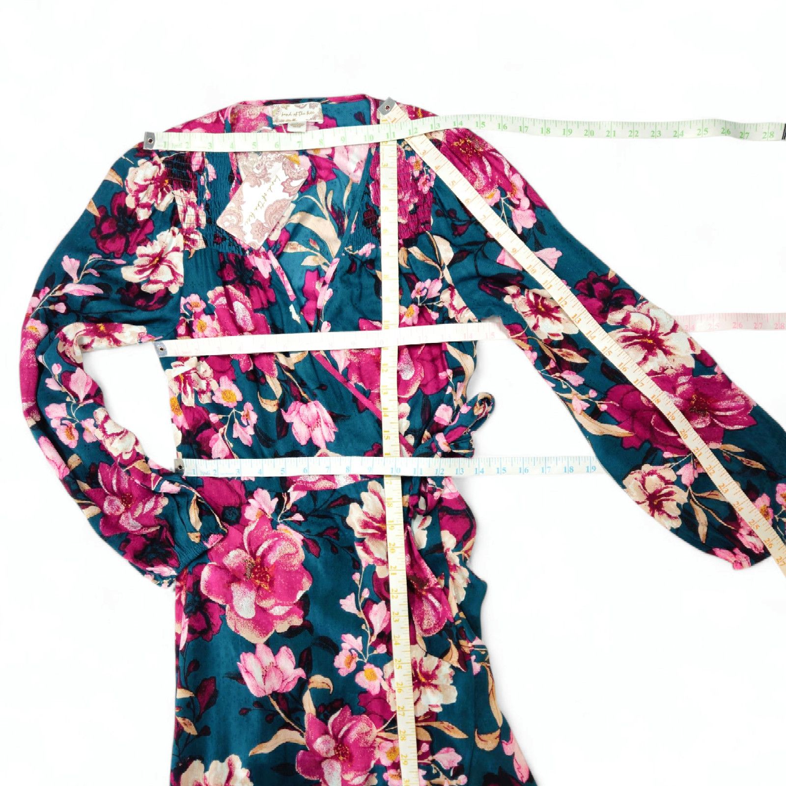 Other NWT Band of the Free Floral Wrap Maxi Dress M [8-10] Boho Size M / US 6-8 / IT 42-44 - 7 Thumbnail