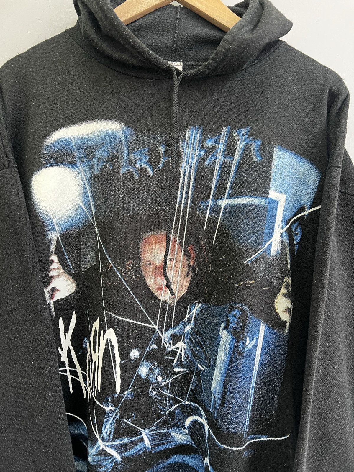 Band Tees VINTAGE rare BOXY 90s KORN ROCK BAND HOODIE 80s Size US XL / EU 56 / 4 - 7 Thumbnail