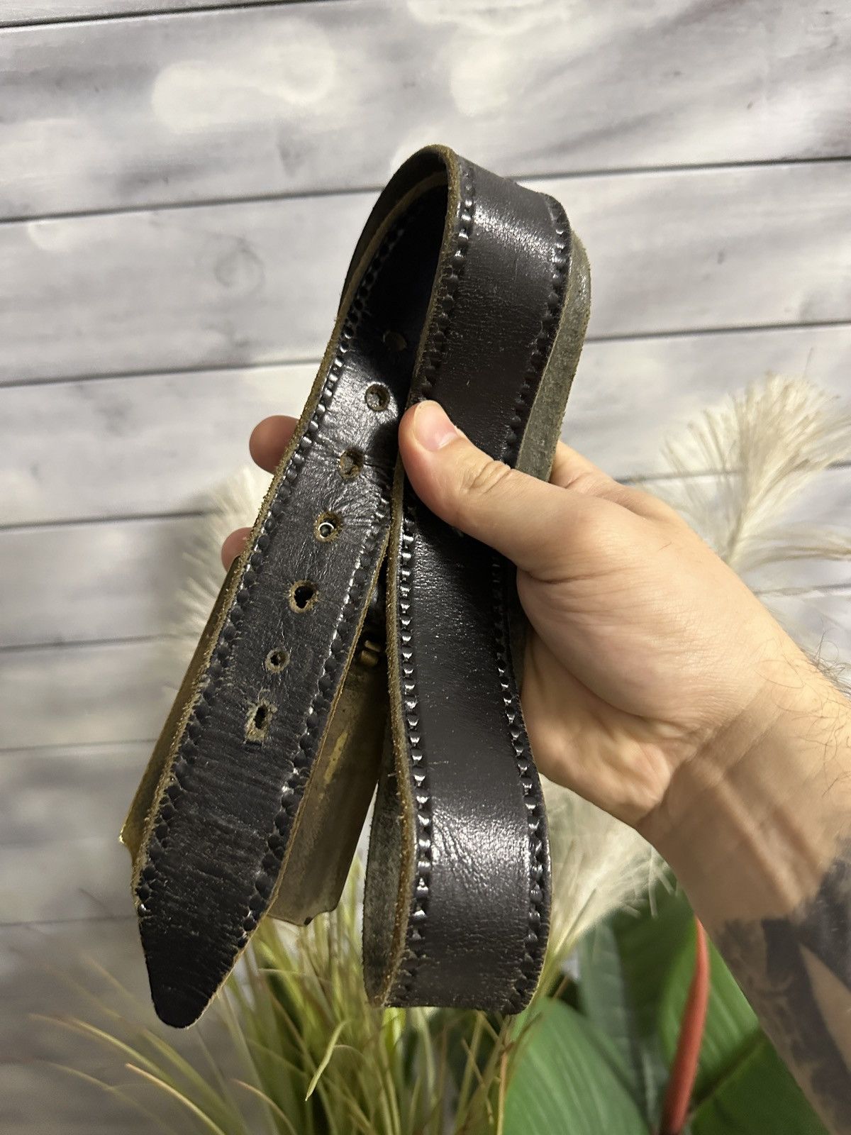 Leather Rare Vintage Leather Belt Wells Fargo and Company Omaha Size ONE SIZE - 4 Thumbnail