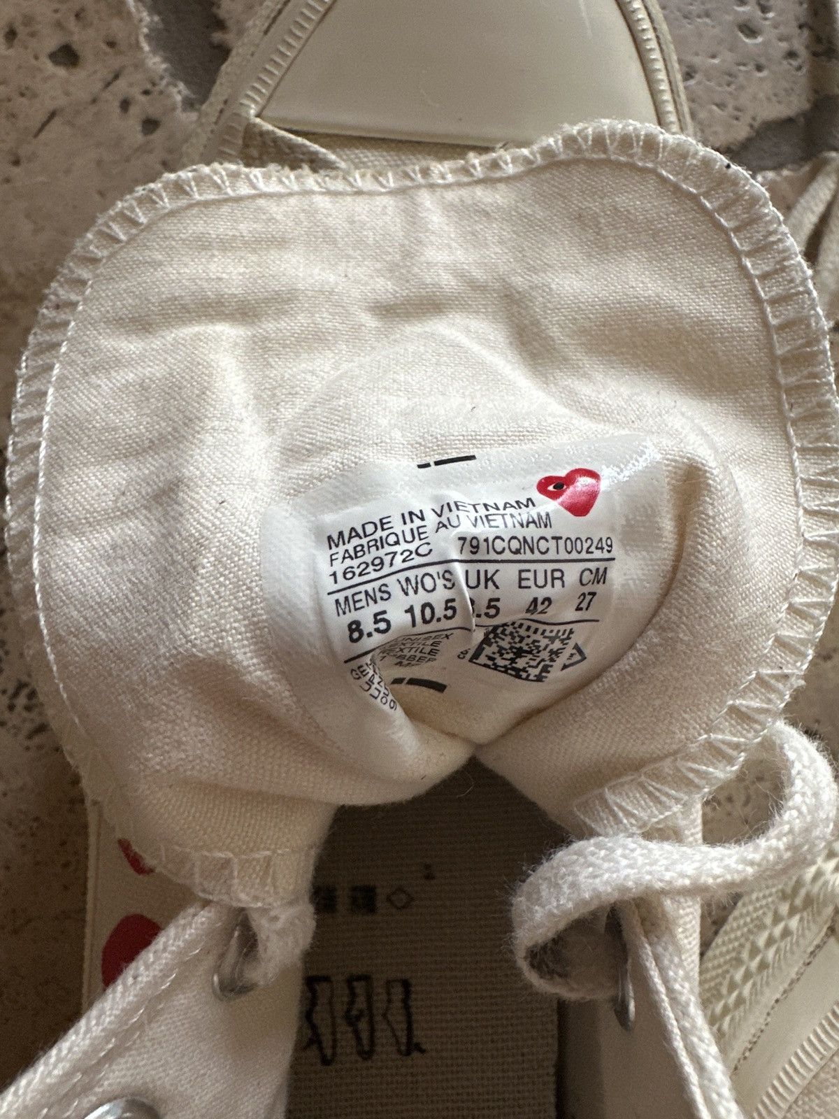 Comme des Garcons Converse Comme des Garçons Play x Chuck 70 Hi Top Size US 8.5 / EU 41-42 - 6 Thumbnail