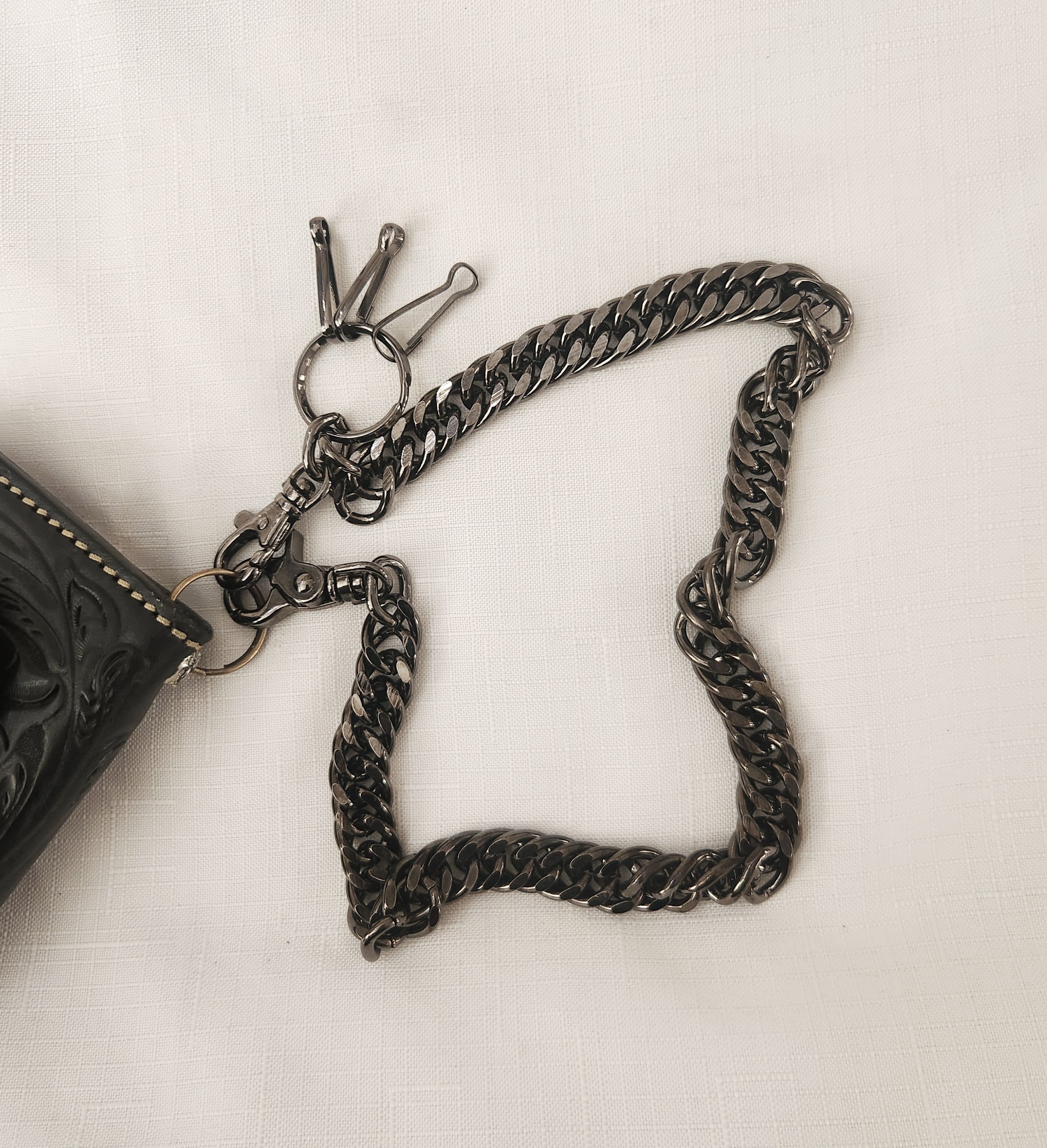Other Indian Tattoo Genuine Leather Black Western Biker Wallet Size ONE SIZE - 14 Thumbnail