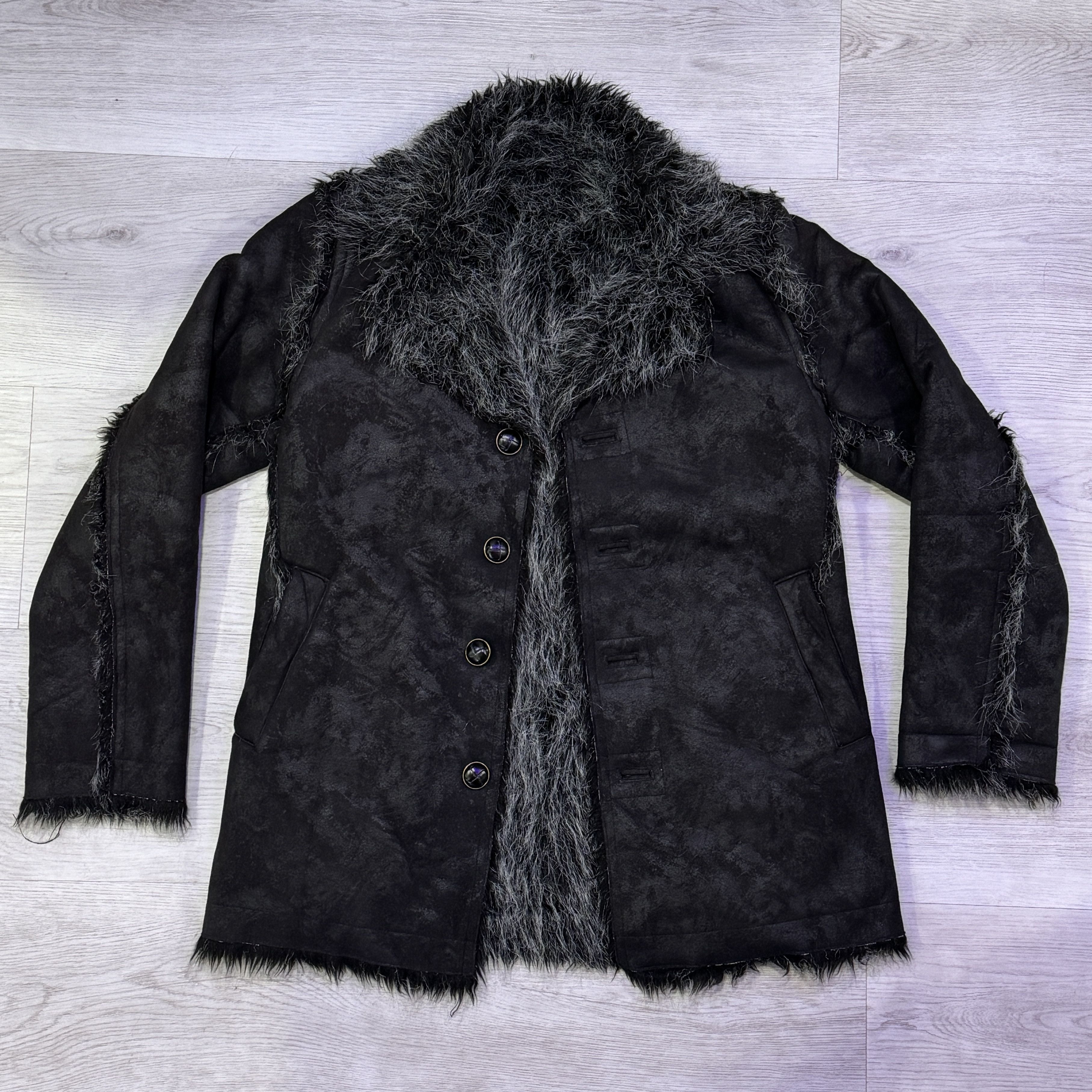 bernings sho fur coating jacket グランジ y2k ファー
