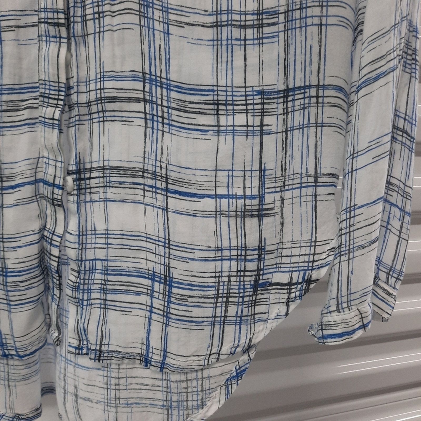 Anthropologie Anthropologie Cloth & Stone Women's Shirt Size XS Blue White Size XS / US 0-2 / IT 36-38 - 5 Thumbnail