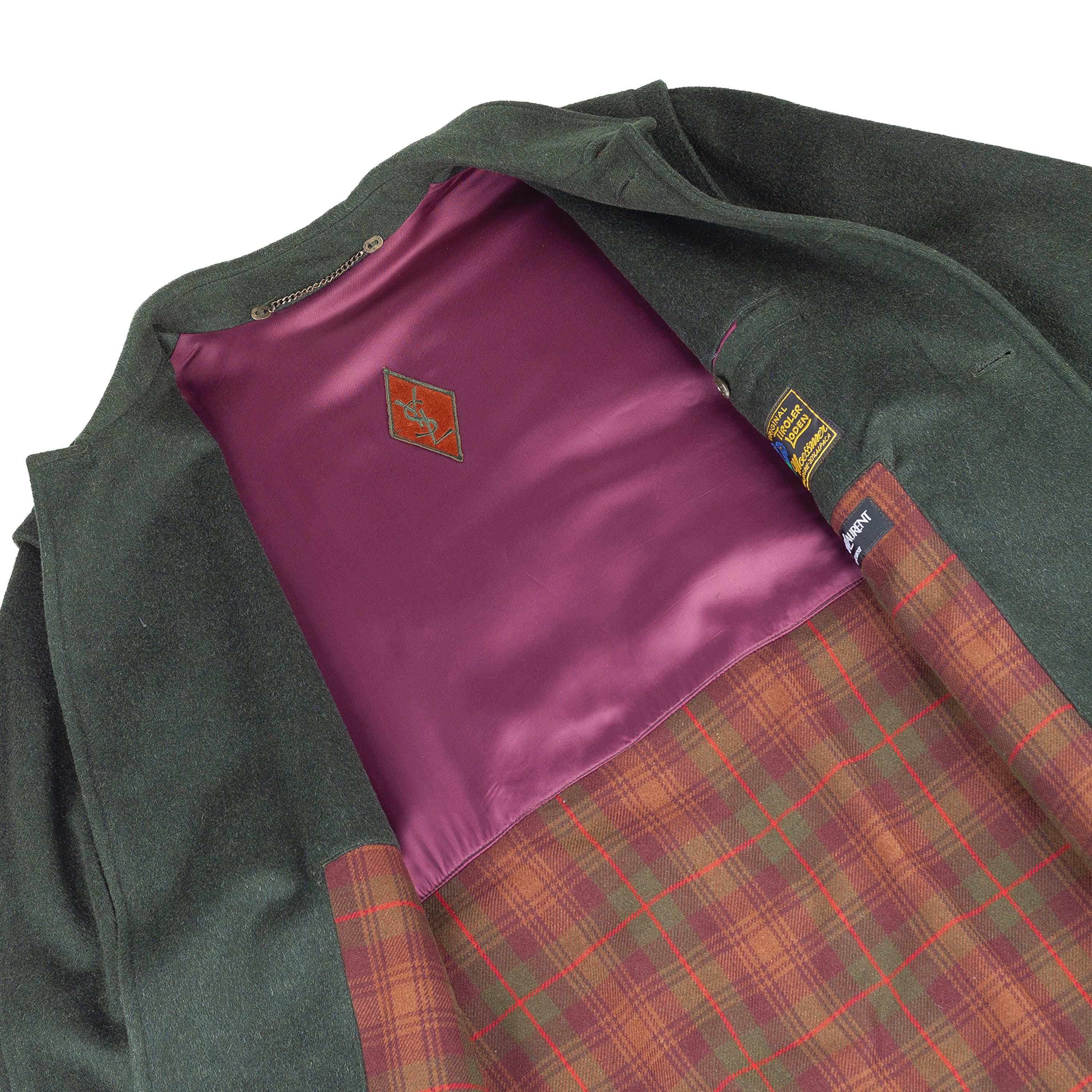 Yves Saint Laurent Yves Saint Laurent Sport Original Tiroler Loden Wool Coat Size US XL / EU 56 / 4 - 3 Thumbnail