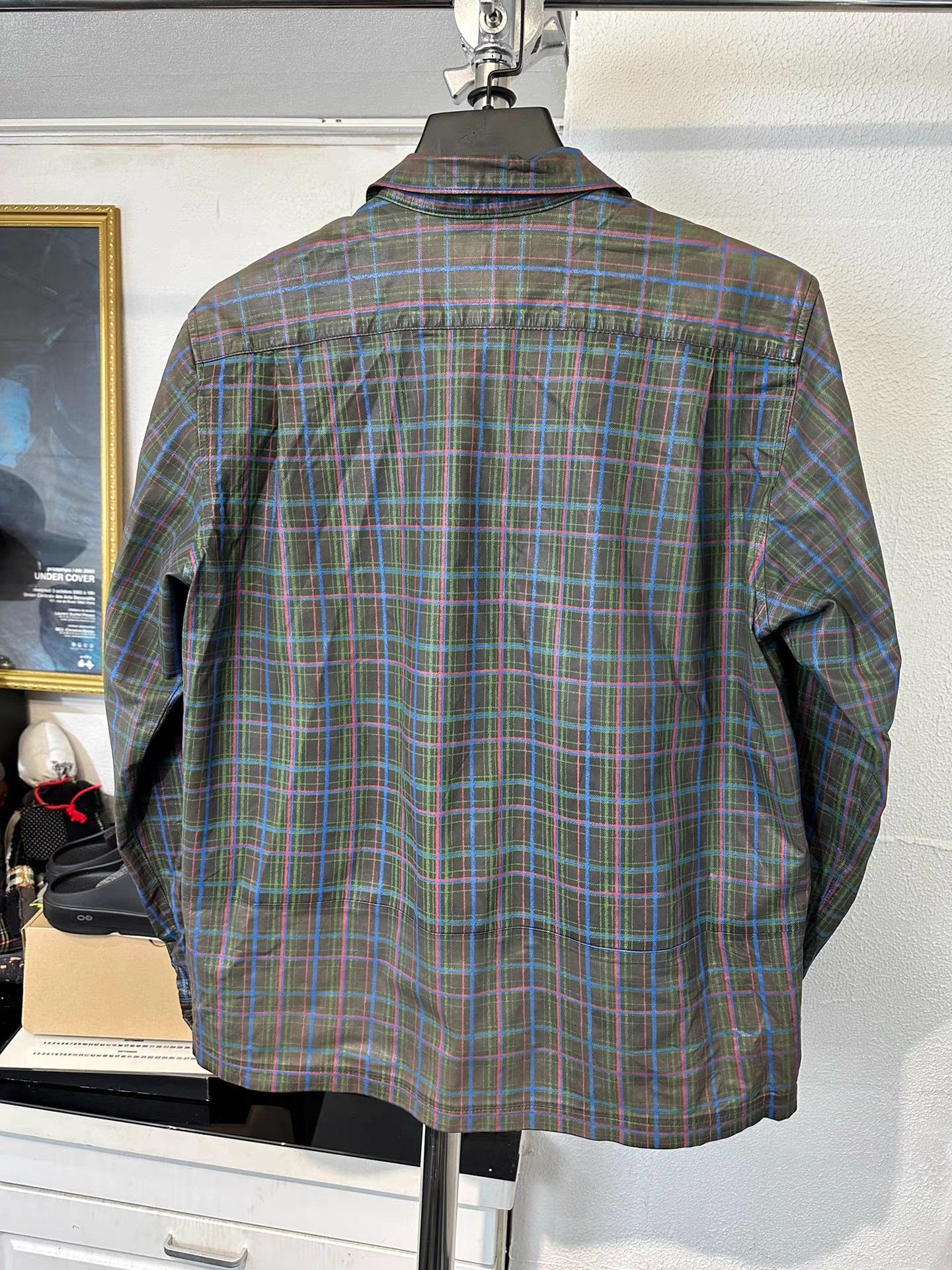 Comme des Garcons Homme CDG Homme Leather Plaid Shirt Jacket K20 Size US M / EU 48-50 / 2 - 4 Thumbnail