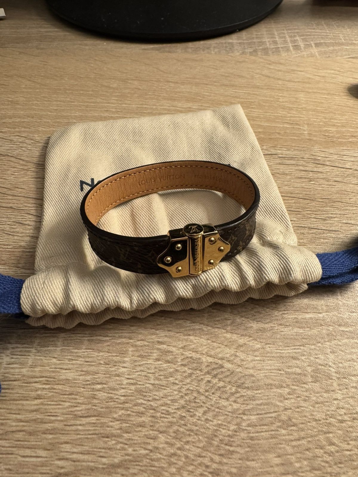 Louis Vuitton Louis Vuitton Nano Monogram Leather Bracelet Size ONE SIZE - 1 Thumbnail