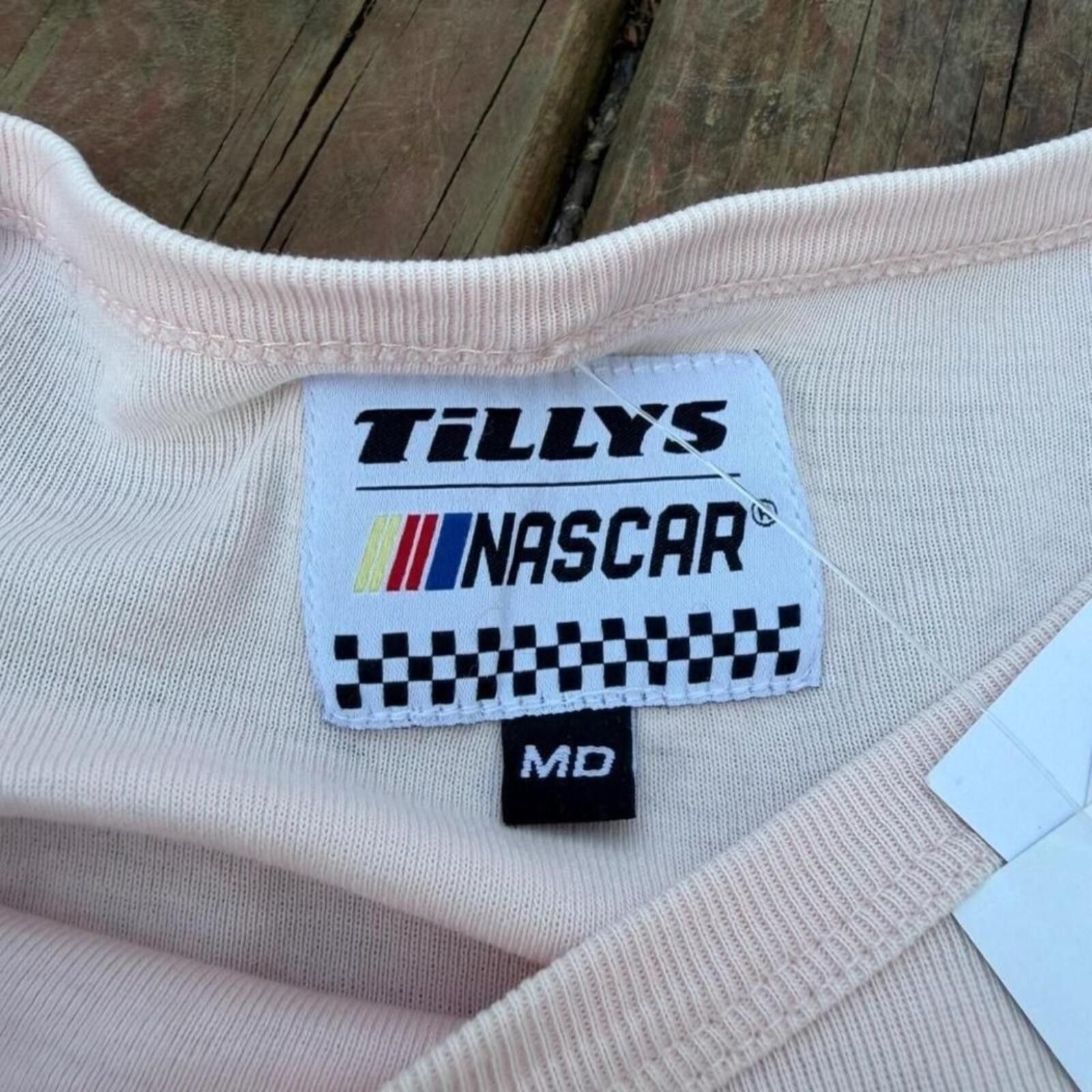Tillys Tillys NASCAR Racing Long Sleeve Graphic Tee Pink Medium NWT Size M / US 6-8 / IT 42-44 - 4 Thumbnail