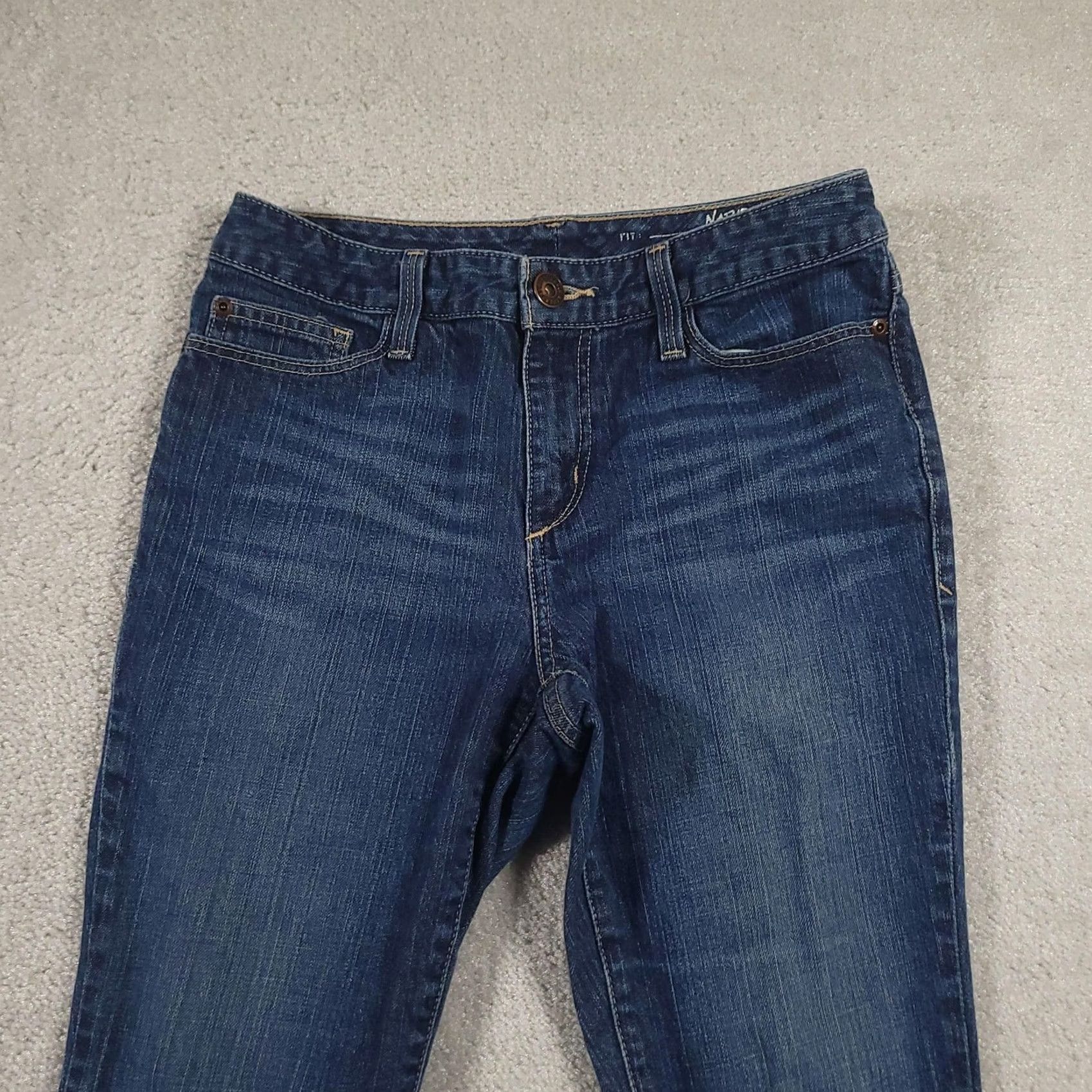 Eddie Bauer Eddie Bauer Jeans Womens 2R Blue Natural Barely Boot Stretch Denim Mid Rise Casual Pants Jeans Size 26" / US 2 / IT 38 - 3 Thumbnail