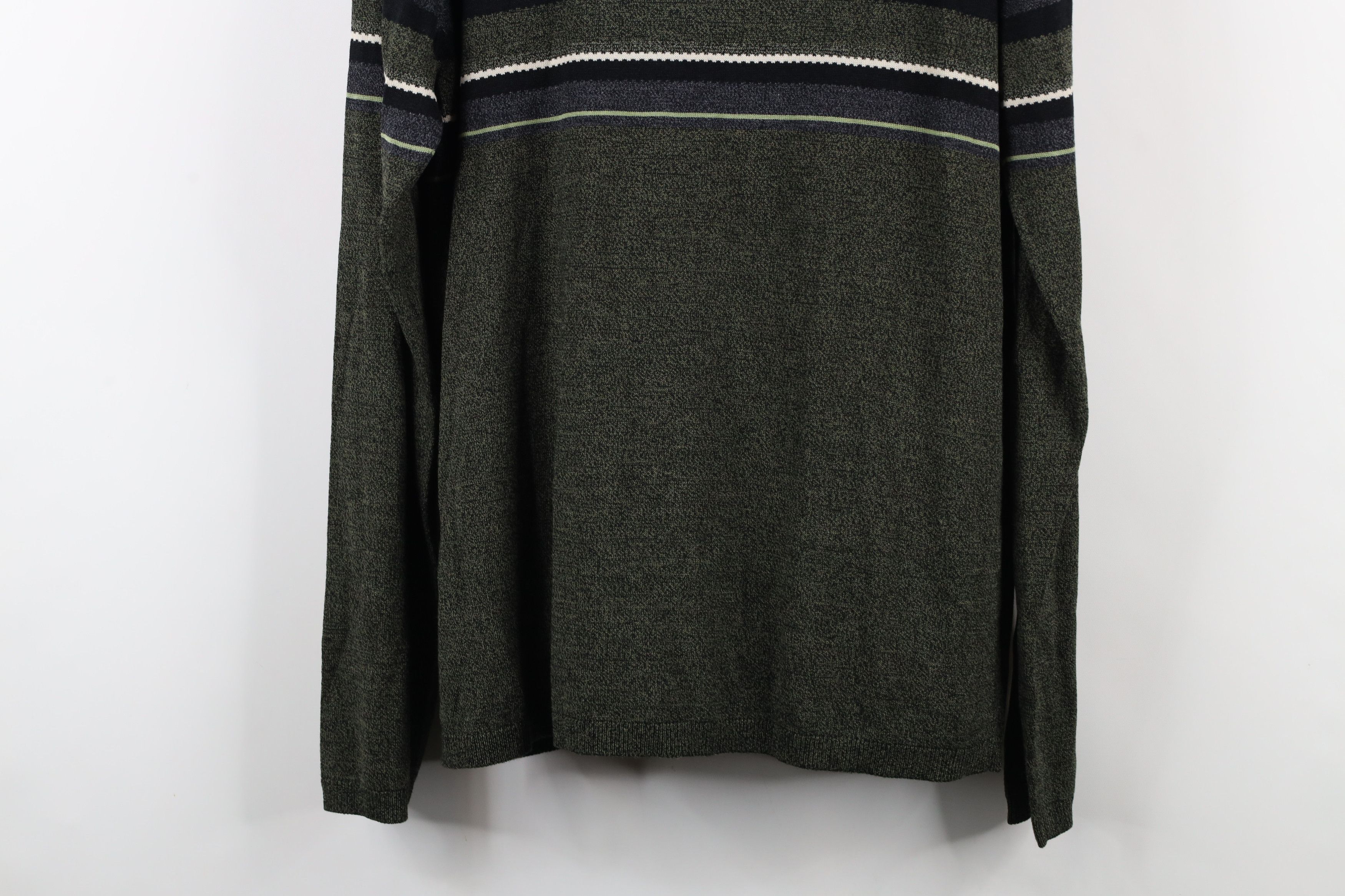 Vintage Deadstock Vintage 90s Streetwear Striped Knit Half Zip Polo Size US M / EU 48-50 / 2 - 10 Thumbnail