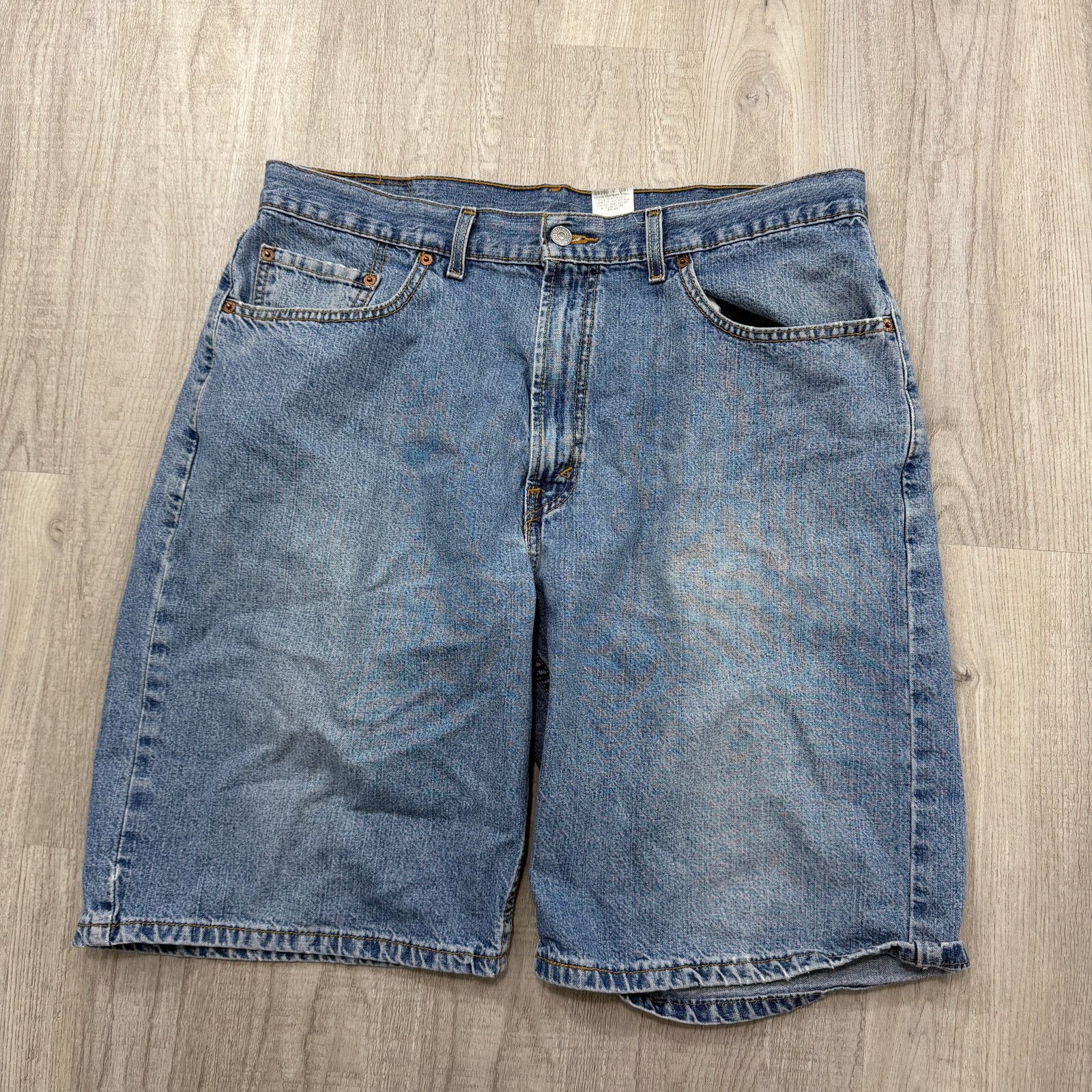 Levi's Vintage Levis 569 Jean Shorts Men's 36 Blue 10" Inseam Denim Size US 36 / EU 52 - 2 Thumbnail