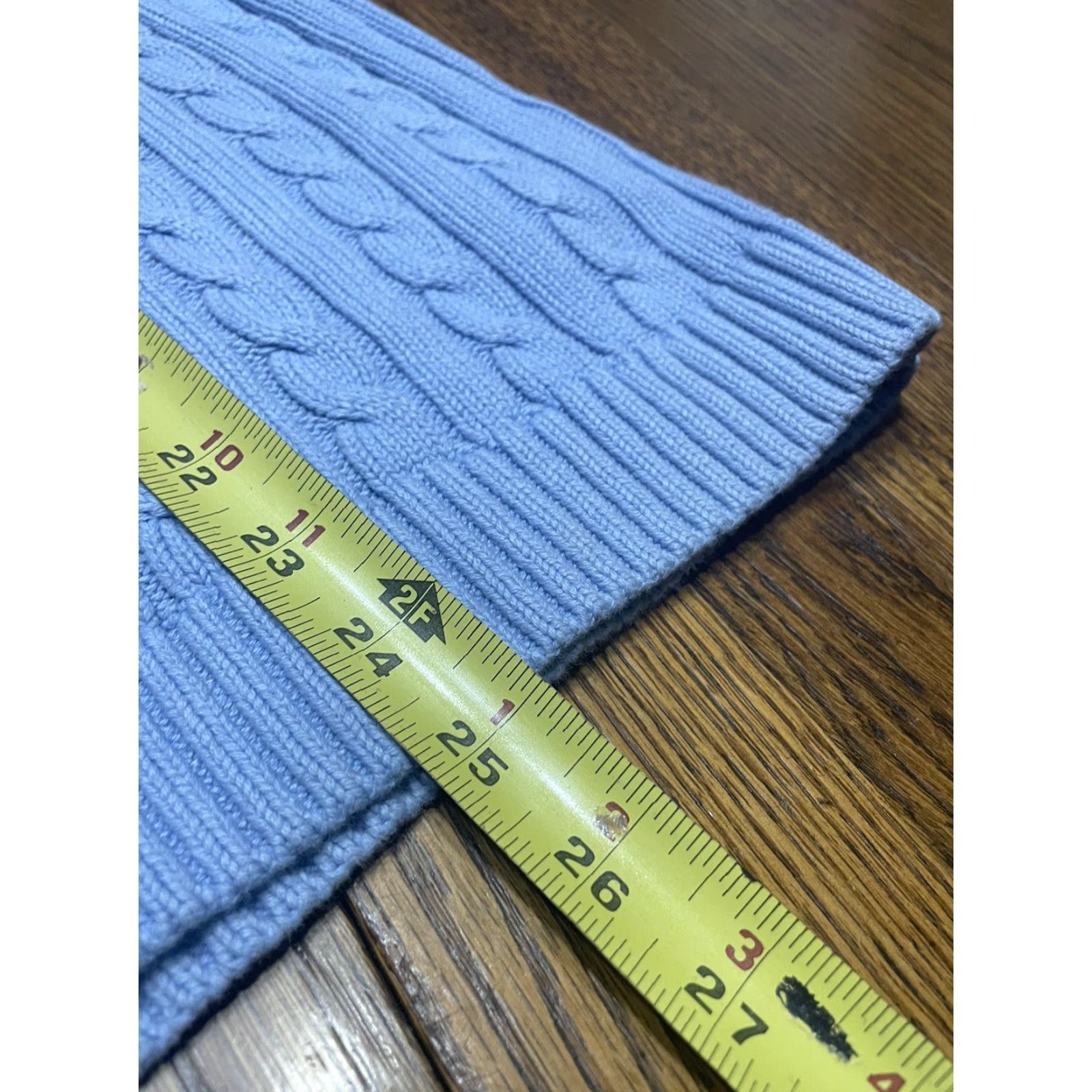 Vintage VINTAGE L.L. Bean Womens Blue Mixed Cable Knit Sweater Pullover Large C1 Size L / US 10 / IT 46 - 4 Thumbnail