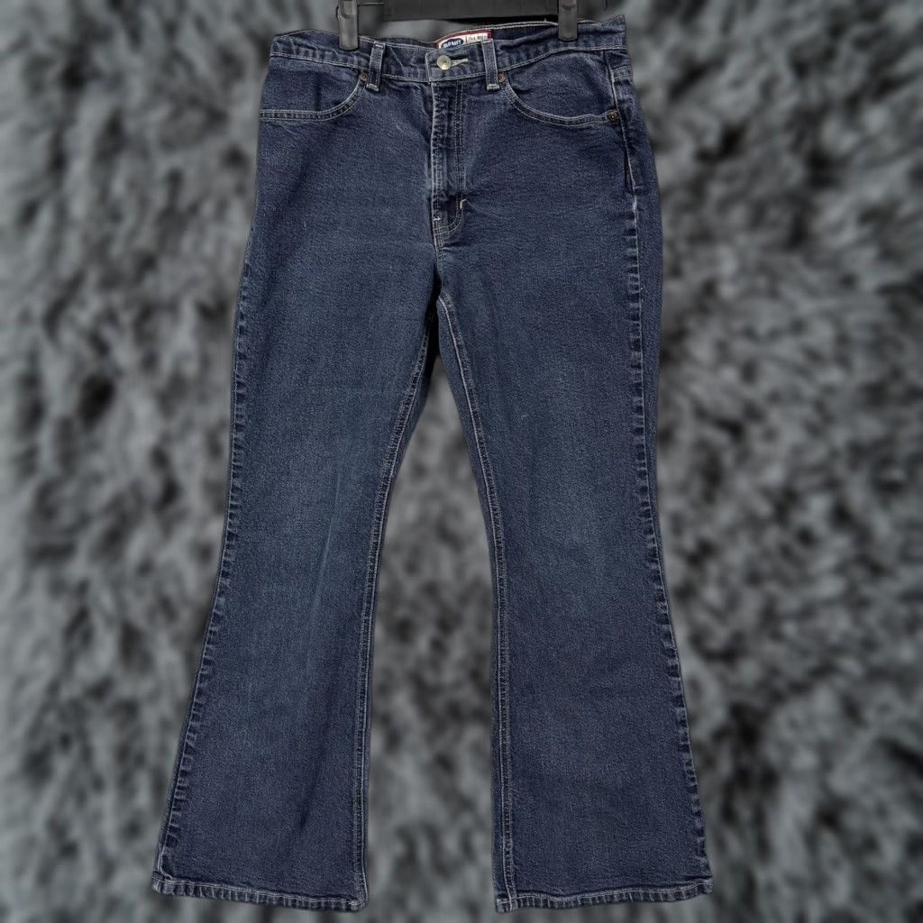 Old Navy VINTAGE Old Navy Jeans Womens 12 30x29 Blue Denim Bootcut High-Rise Stretch Dark Wash Size 34" / US 12 / IT 48 - 1 Thumbnail