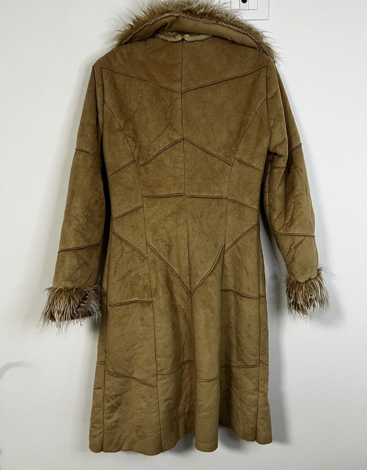 non Y2k brown afghan style coat fur s beige Size S / US 4 / IT 40 - 3 Thumbnail
