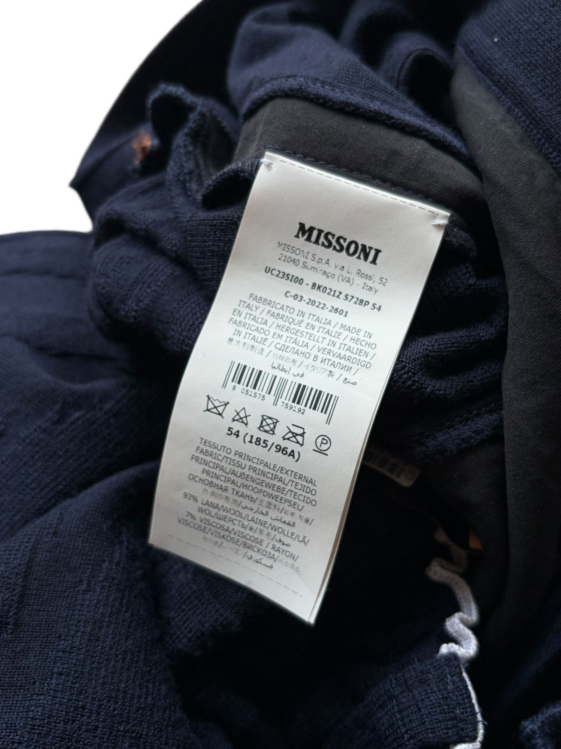 Missoni Missoni Navy Blue Track Pants Size US 40 / EU 56 - 6 Thumbnail