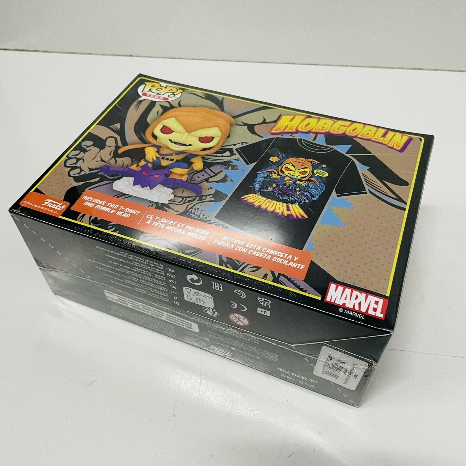 Marvel Comics Funko Pop Hobgoblin GLOW #959 Pop & Tee Shirt NEW Rare XL Size US XL / EU 56 / 4 - 5 Thumbnail