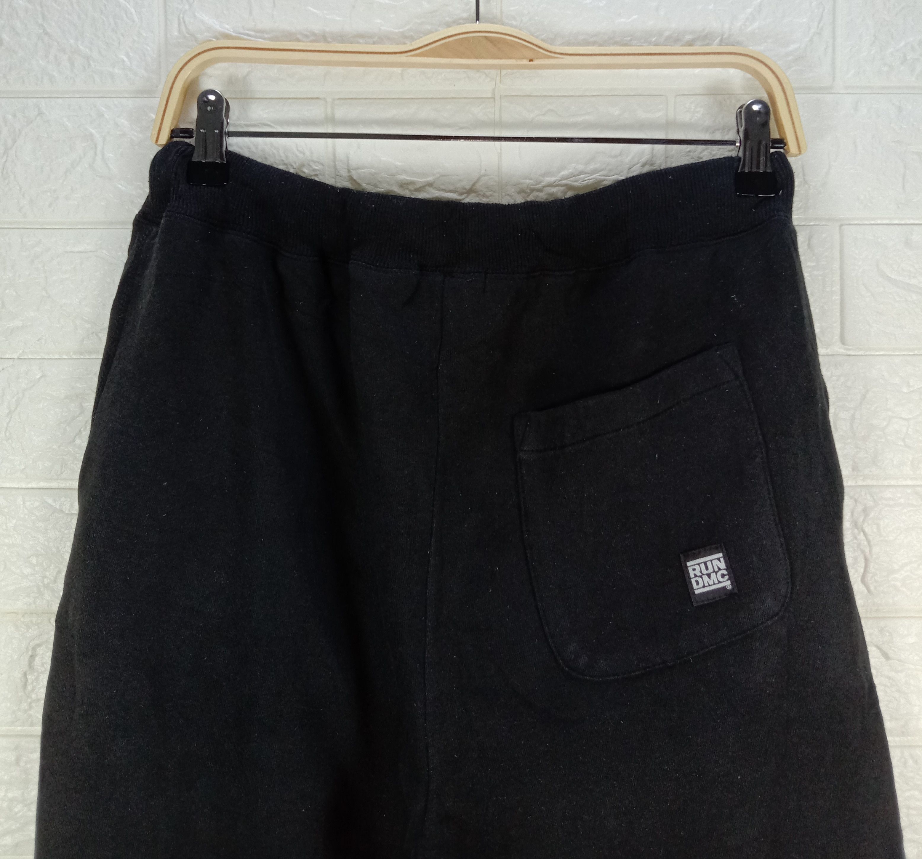 RUN DMC Vintage Run Dmc Black Jogger Pants Size US 33 - 7 Thumbnail