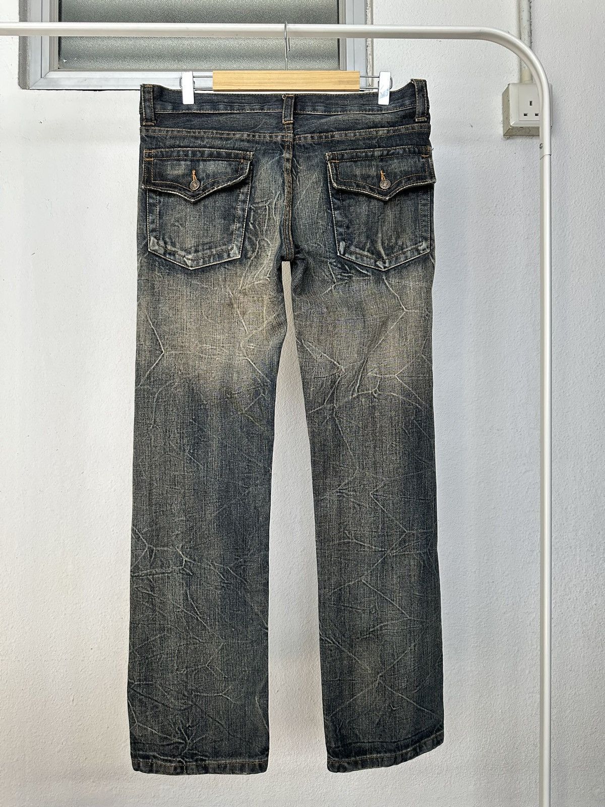 Japanese Brand 🔥Jrock / Vkei🔥 - K.U.I Co. Ltd mudmax denim jeans Size US 35 - 12 Thumbnail