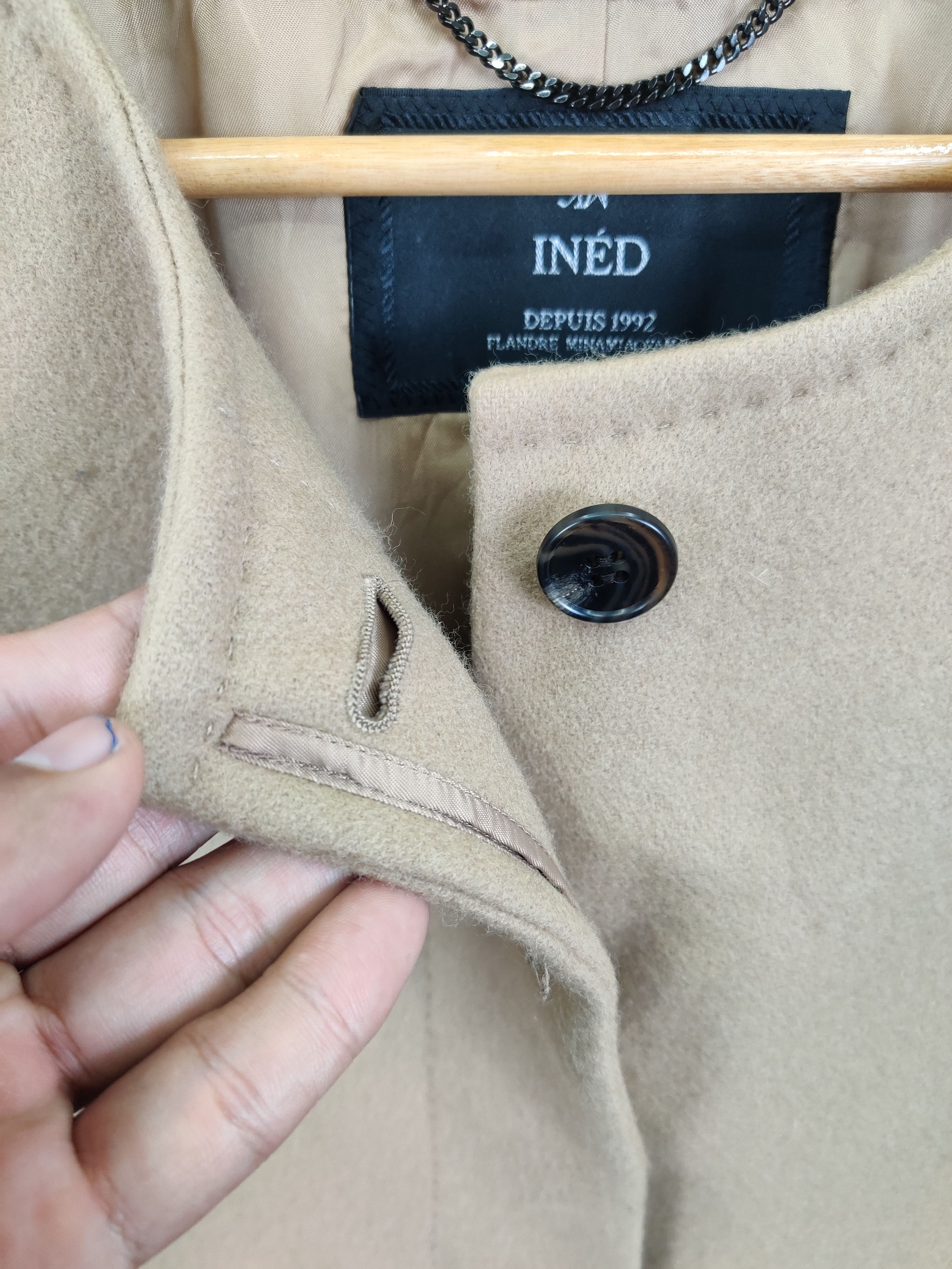 Yohji Yamamoto Vintage Ined Japan Yohji Yamamoto Wool Long Coat Size M / US 6-8 / IT 42-44 - 8 Thumbnail