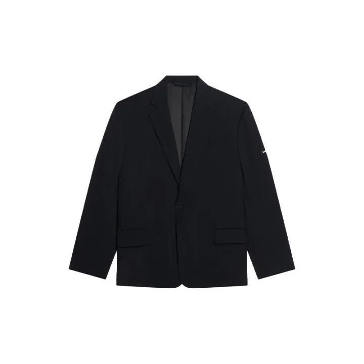 Balenciaga Balenciaga Women's Washed Blazer in Black 0079-2507 Size M / US 6-8 / IT 42-44 - 2 Thumbnail