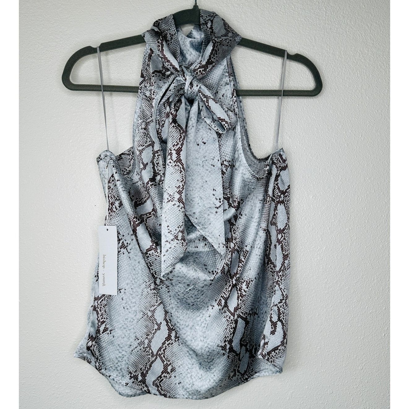 Other NWT Bishop + Young The Rain Python Tie Sleeveless Blouse S Size S / US 4 / IT 40 - 5 Thumbnail