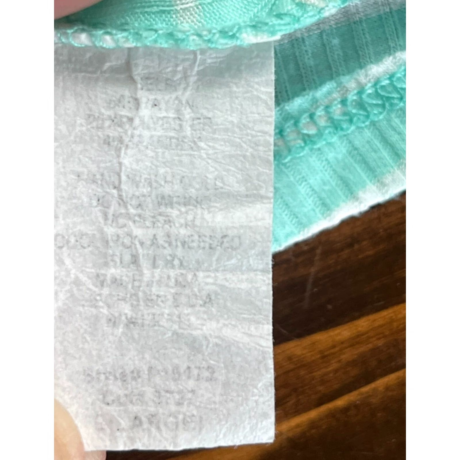 Vintage P.S. KATE Tank Top Women L Green White Striped Sleeveless Shirts Casual Vintage No Size L / US 10 / IT 46 - 6 Thumbnail