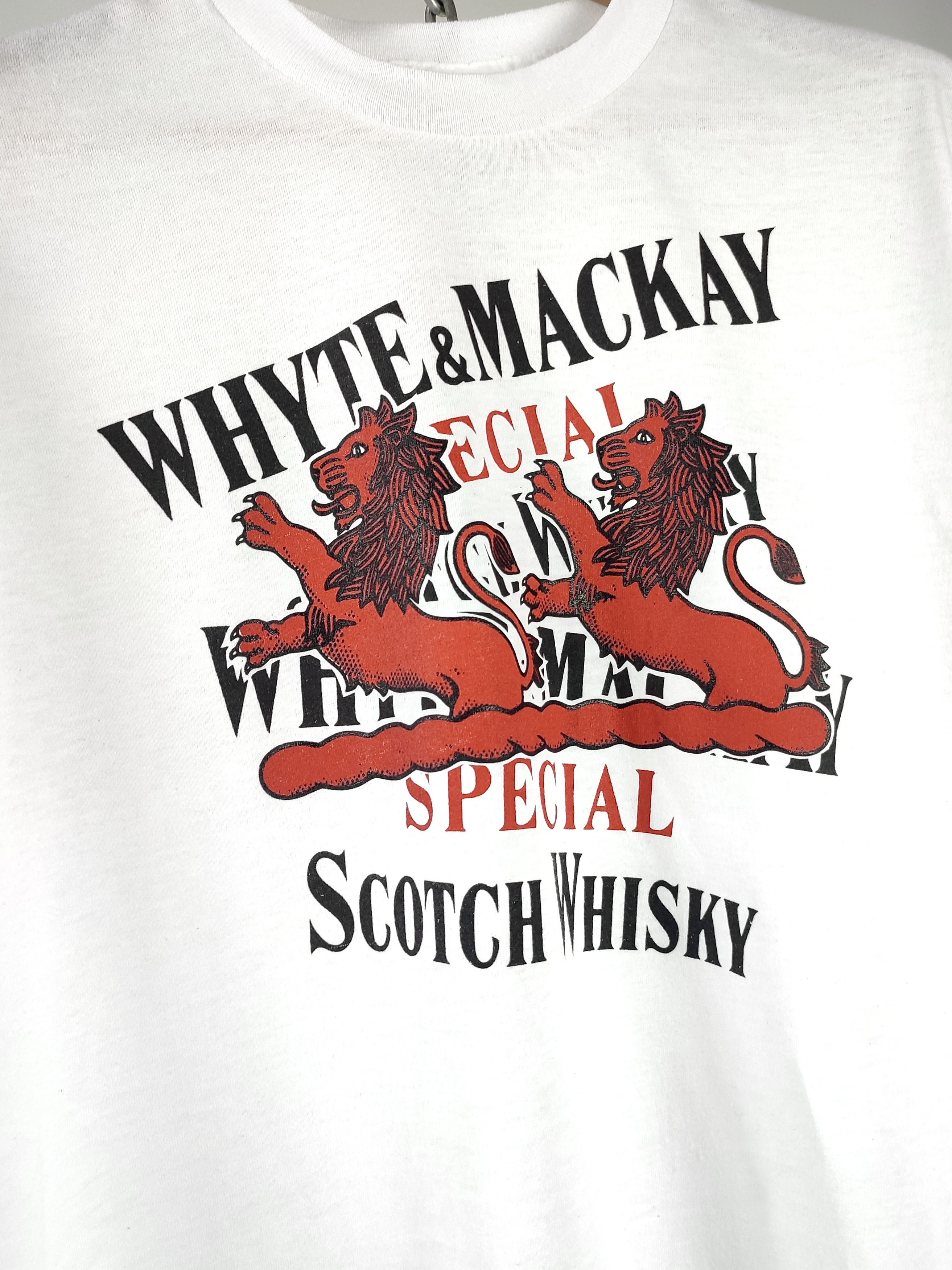 Vintage 80s Vintage Whyte & Mackay Scotch Whisky T-Shirt Tee 90s Size US L / EU 52-54 / 3 - 6 Thumbnail