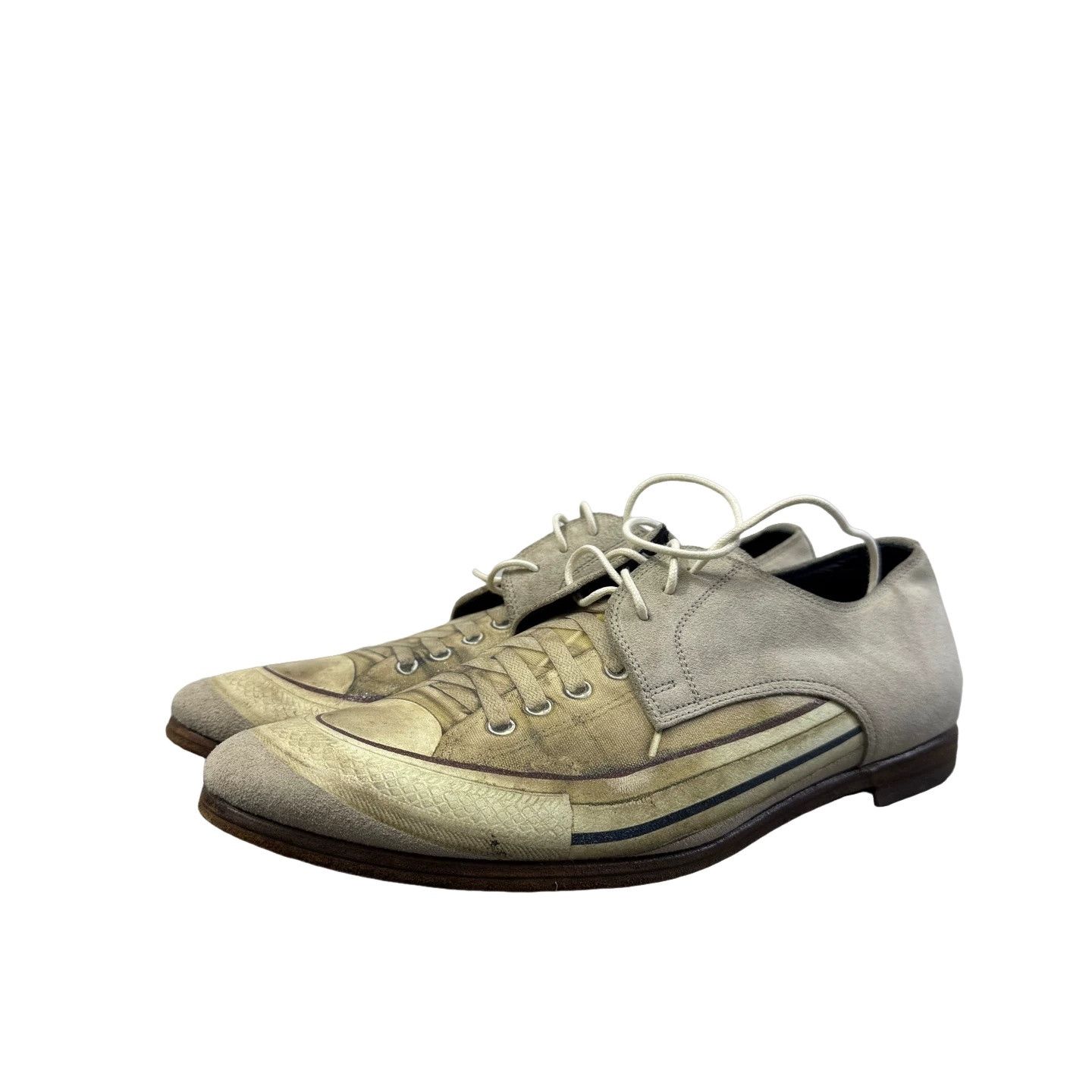Maison MIHARA YASUHIRO Mihara Yasuhiro Trompe L'oeil Print Leather Shoes 26 Size US 8 / EU 41 - 1 Thumbnail