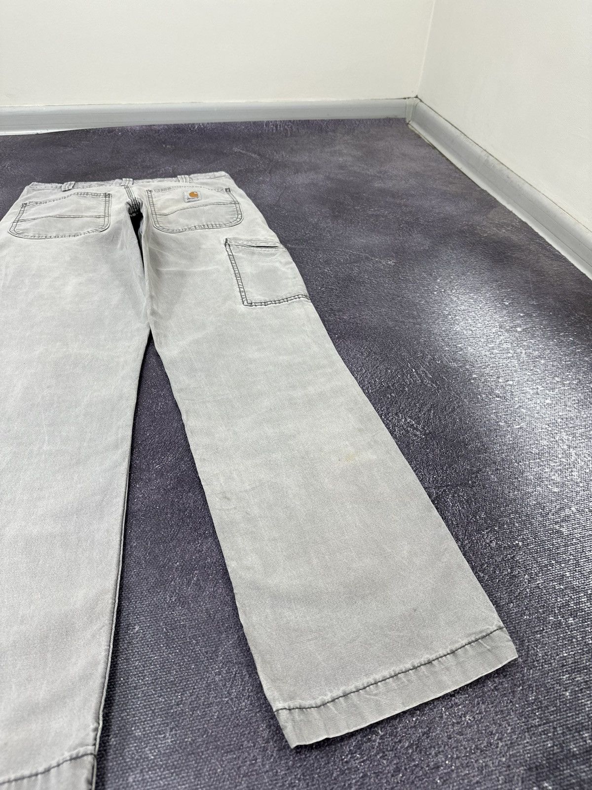 Carhartt Vintage Carhartt Faded Grey American Baggy USA Work Pants Size US 32 / EU 48 - 4 Thumbnail