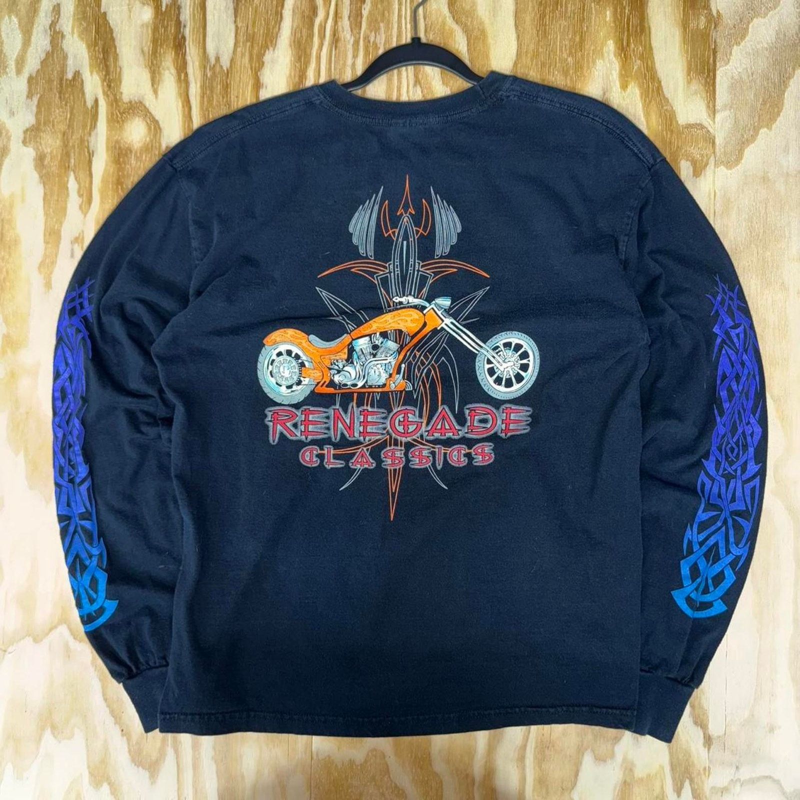 Gildan Vintage y2k renegade classics flame 2000 long sleeve t-shirt Size US L / EU 52-54 / 3 - 1 Thumbnail