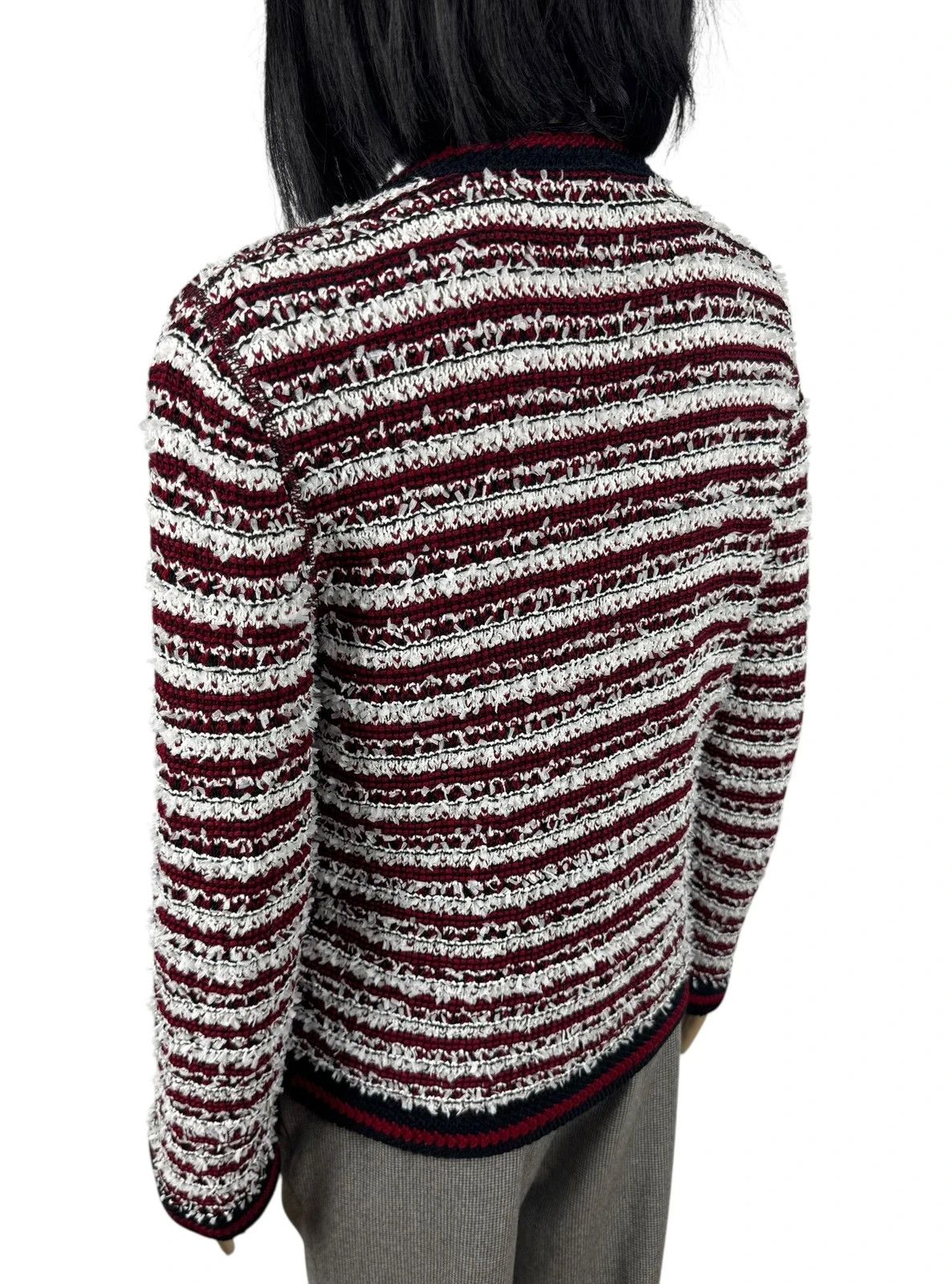Other Marc Cain Knit Jacket Button Up Fringed Cotton size 2 Size S / US 4 / IT 40 - 6 Thumbnail