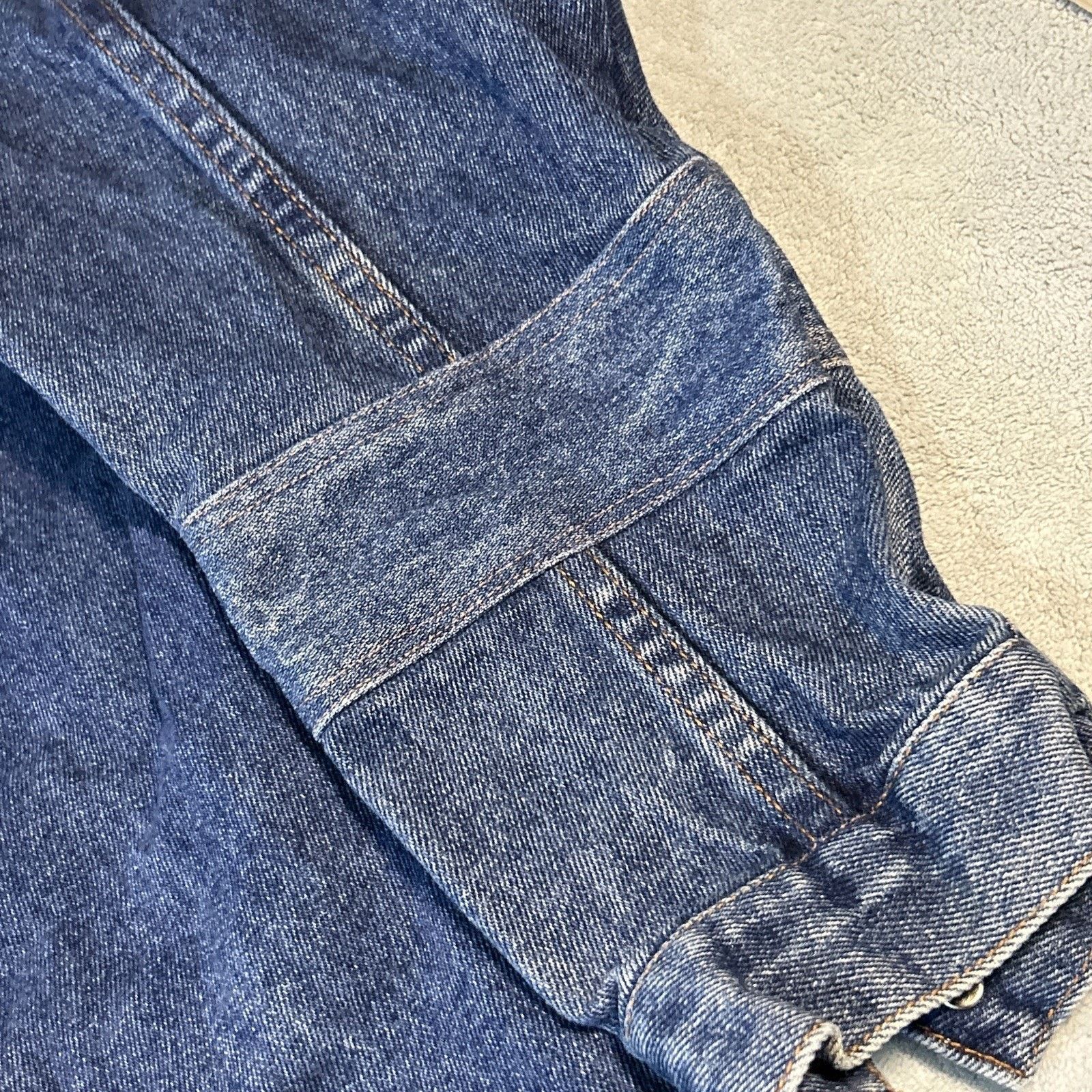 Levi's Denim Barn Jacket Native Paint Women 1X Sergio Valente Chore Size XL / US 12-14 / IT 48-50 - 6 Thumbnail