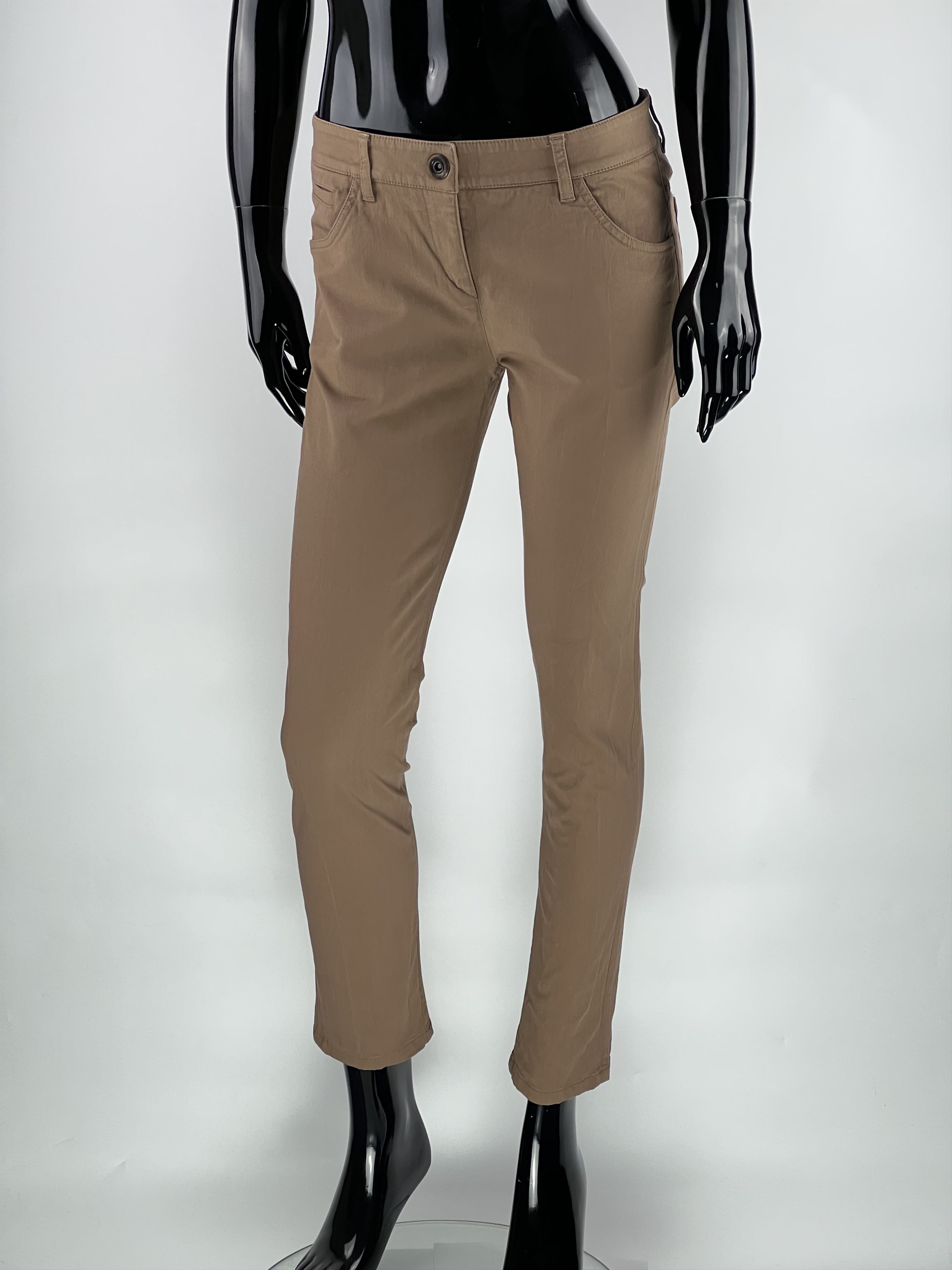 Brunello Cucinelli Brunello Cucinelli Brown Cotton Pants Size IT42 Size 28" / US 6 / IT 42 - 1 Thumbnail