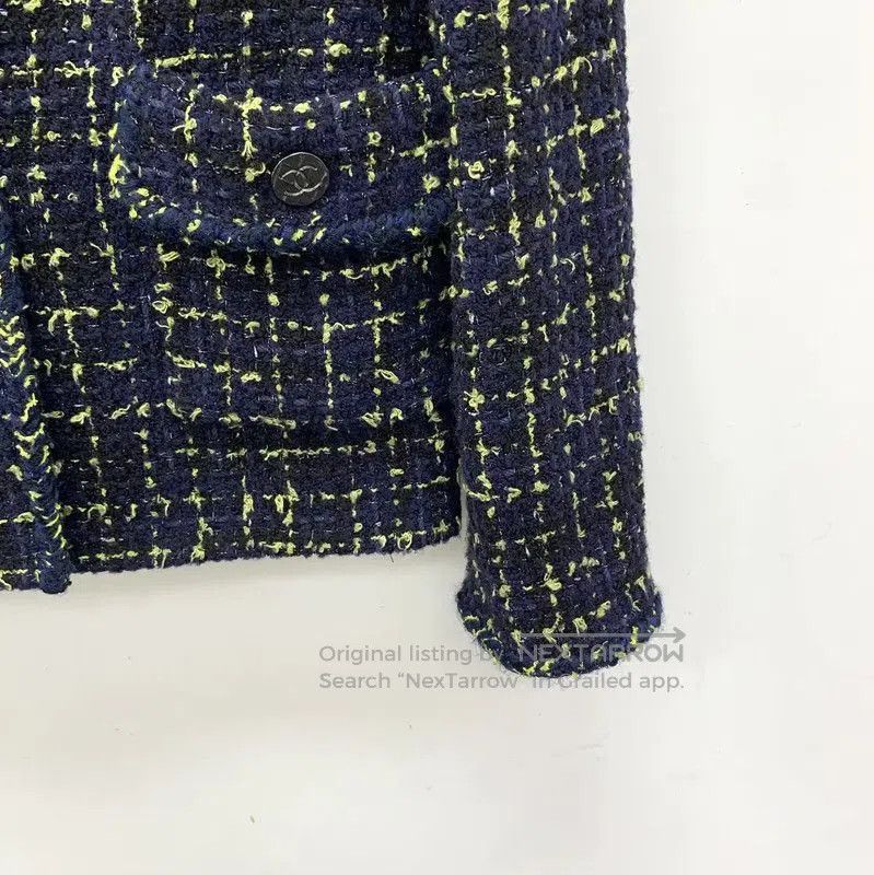 Chanel Chanel Blue Cotton Women's Jacket . Size XXS / US 00 / IT 34 - 4 Thumbnail