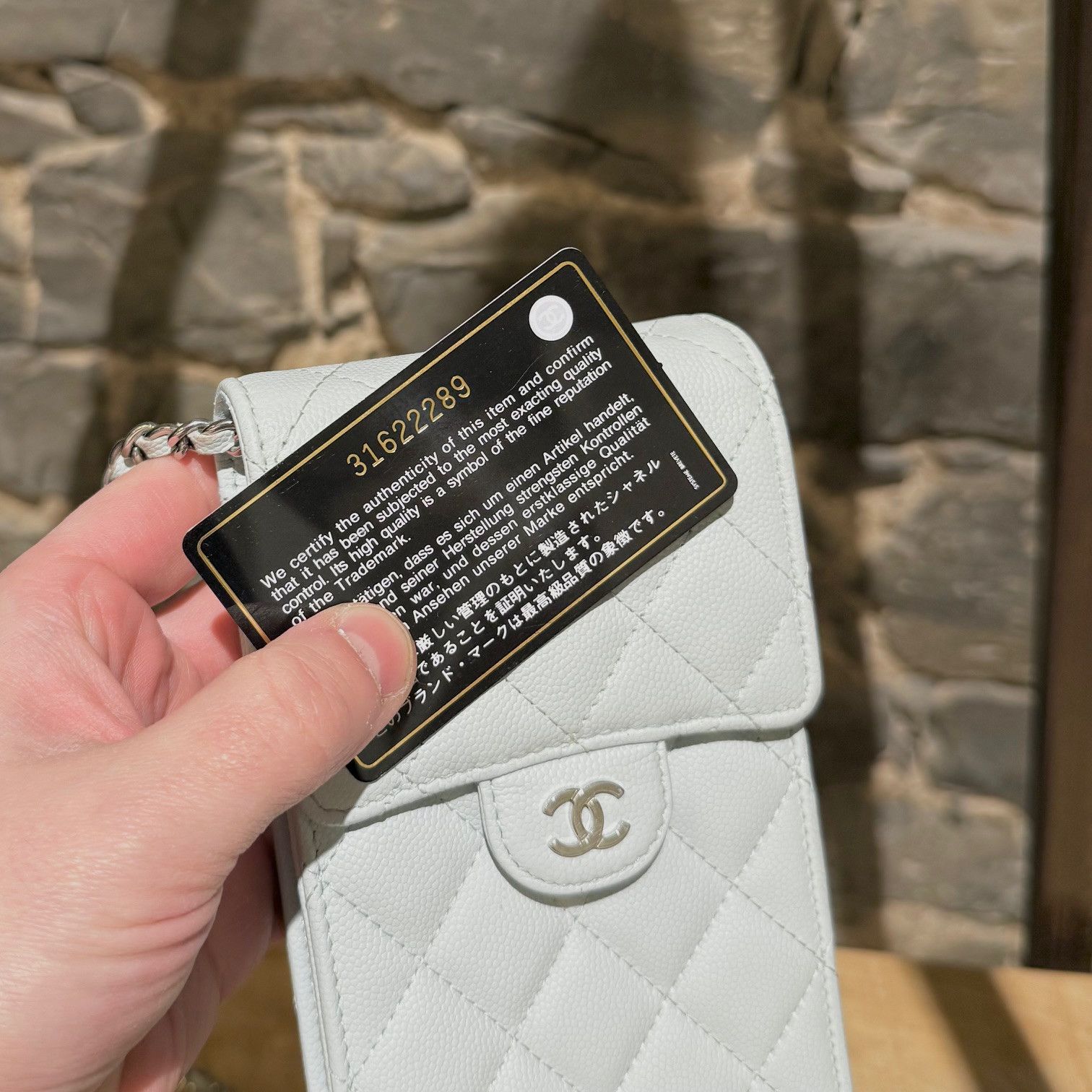 Chanel Chanel 2021 Caviar Leather Phone Holder Crossbody Chain Bag Size ONE SIZE - 22 Thumbnail
