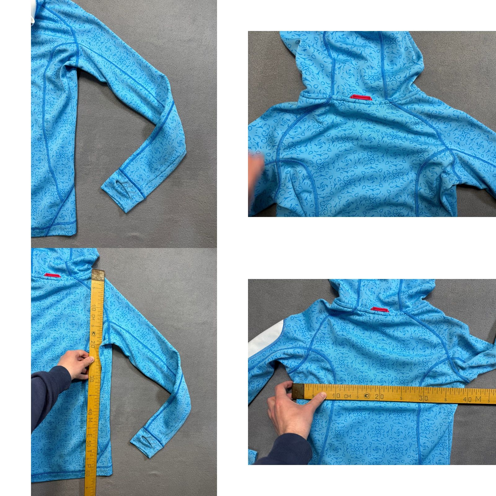 Peak Performance Peak Performance Women XS Blue Patterned Training Hoodie Pullover Sweatshirt Gym Shirt Ladies XS Blue Patterned Gym Hoodie Size XS / US 0-2 / IT 36-38 - 10 Thumbnail