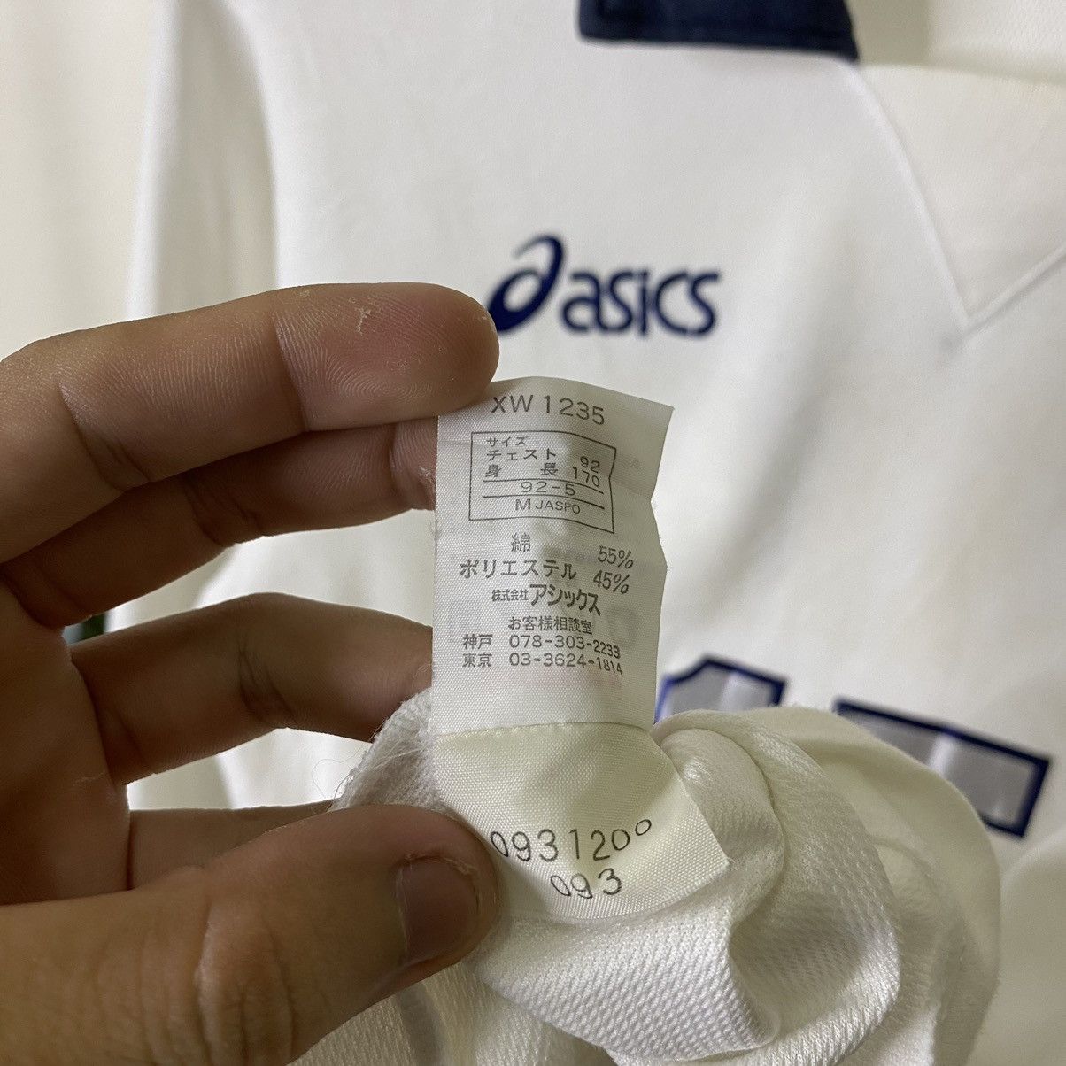 Asics × Vintage Vintage Asics Collar Sharp LS Jersey Blokecore Style Size US M / EU 48-50 / 2 - 5 Thumbnail