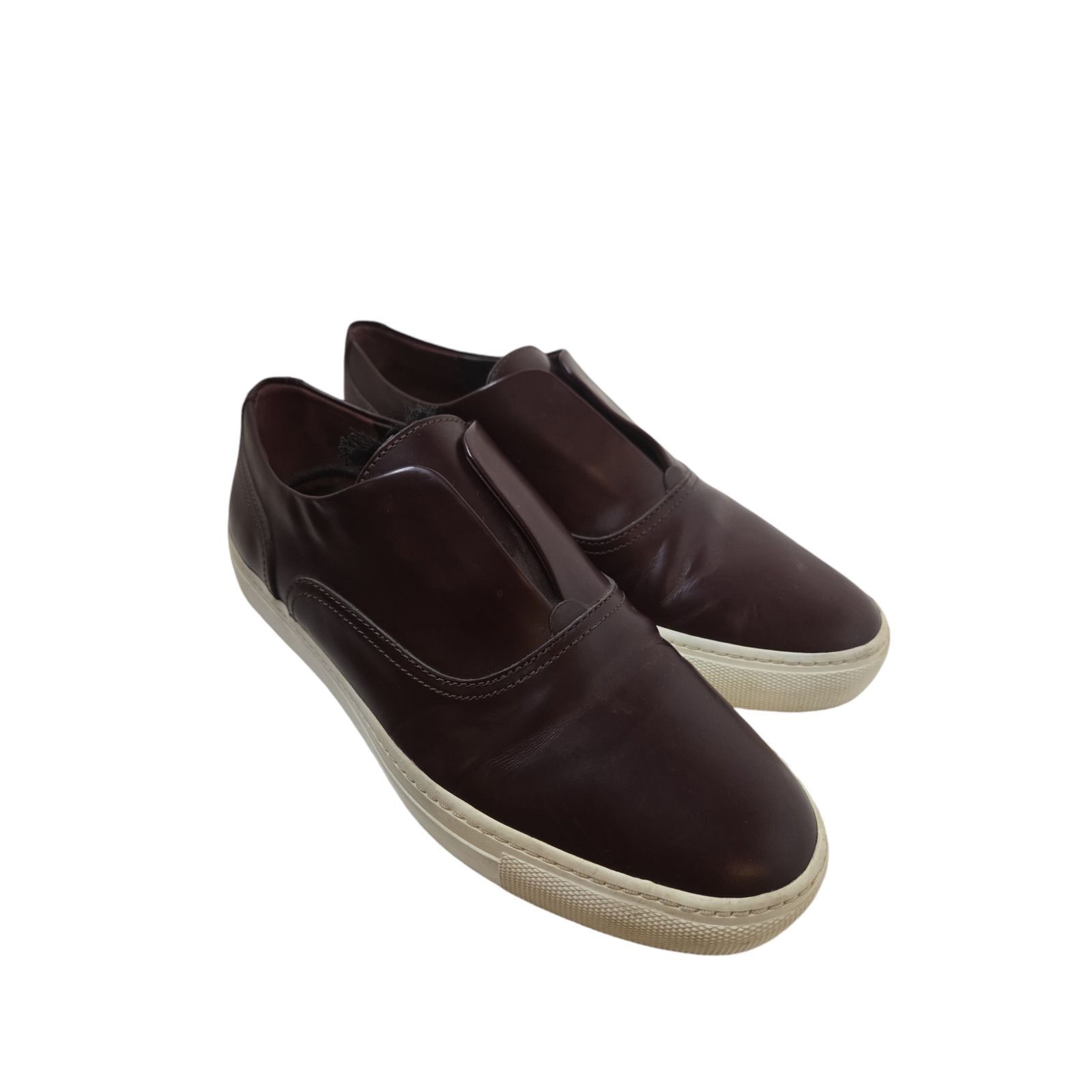 Vince Vince Nelson Leather Slip-on Sneaker Maroon Size US 7.5 / IT 37.5 - 4 Thumbnail