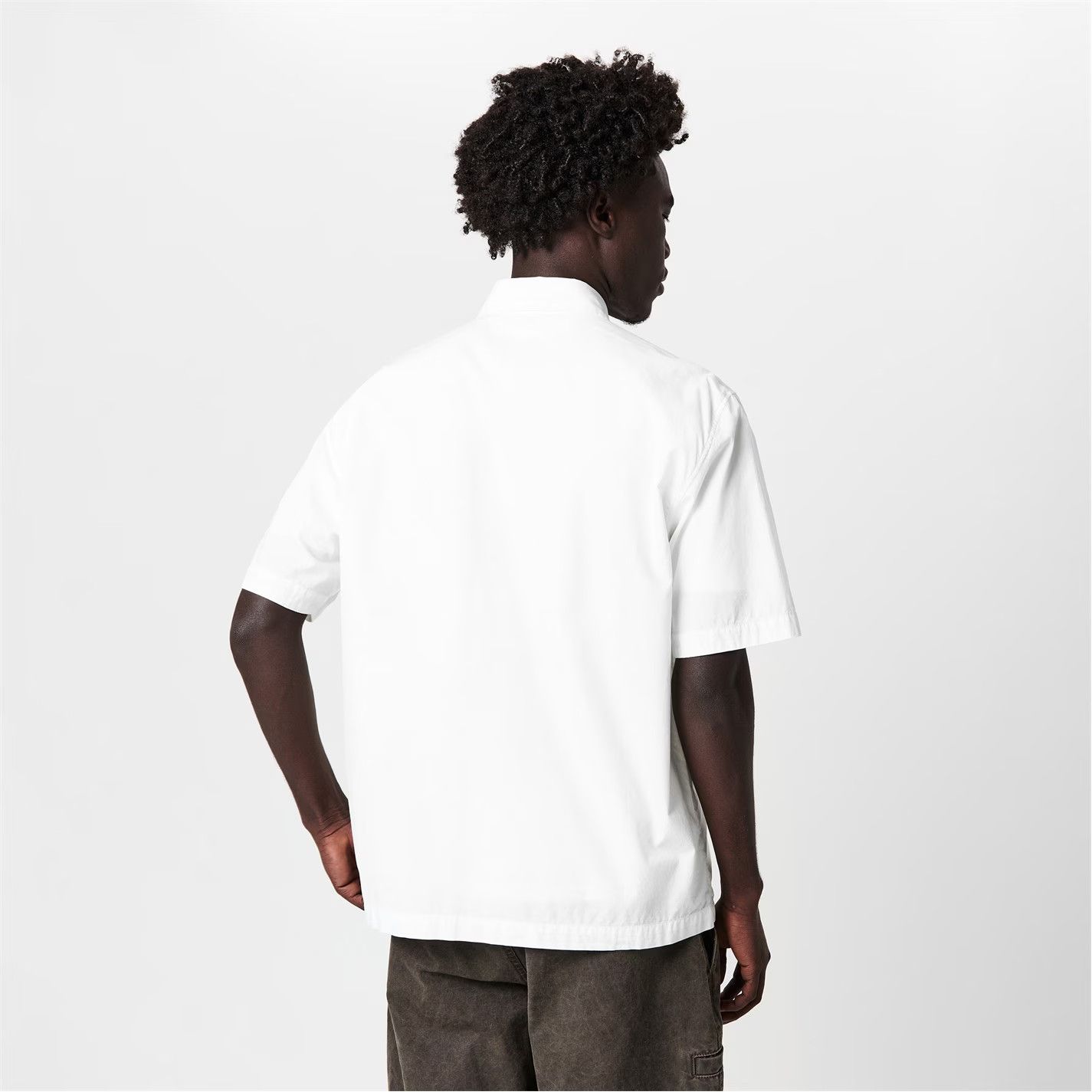 C.P. Company o1g2r1mq0426 Short Sleeve Ripstop Shirt in White Size US XL / EU 56 / 4 - 3 Thumbnail