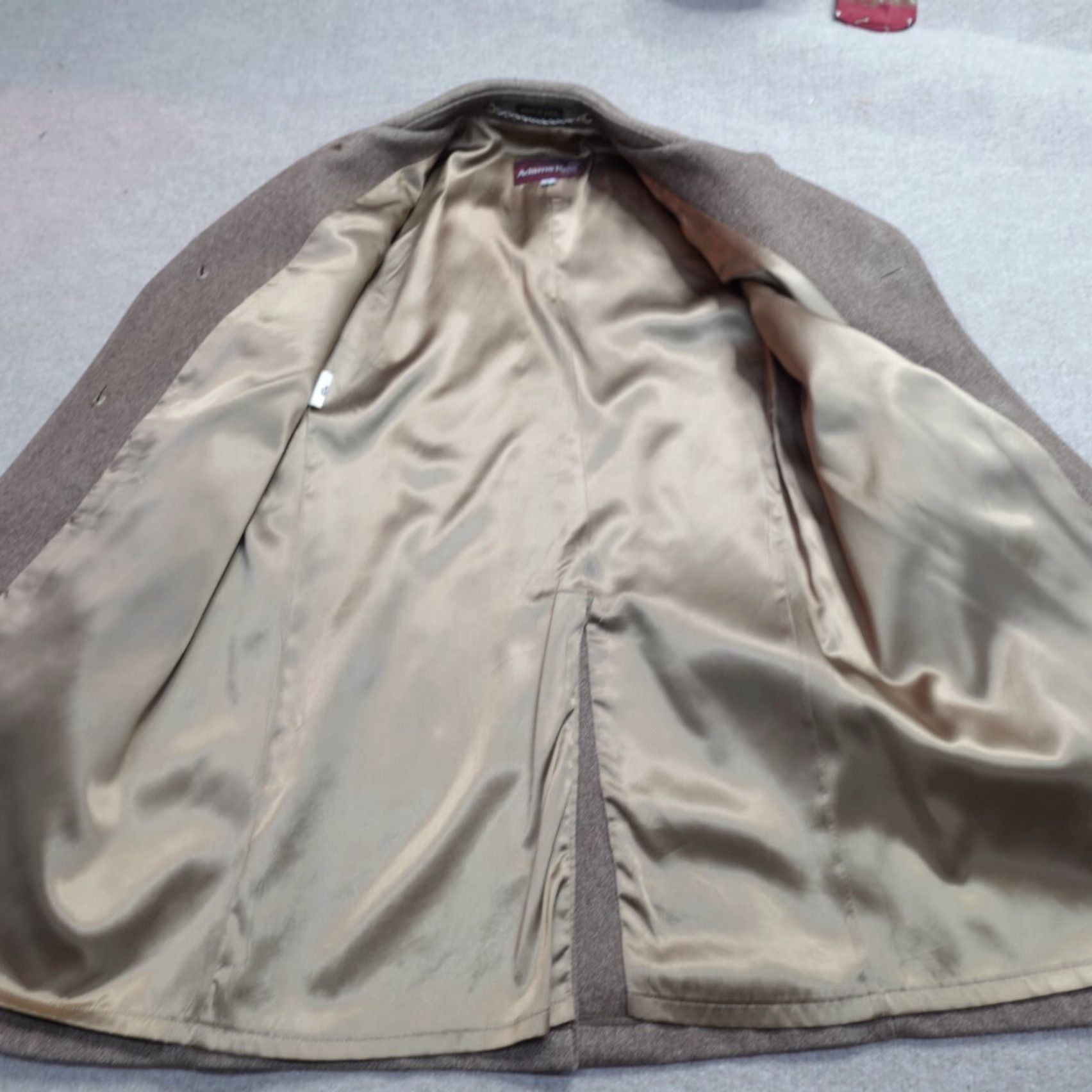 Vintage VINTAGE American Vintage Coat 40R Beige Wool Tweed Overcoat Men Size US XXS / EU 40 - 3 Thumbnail