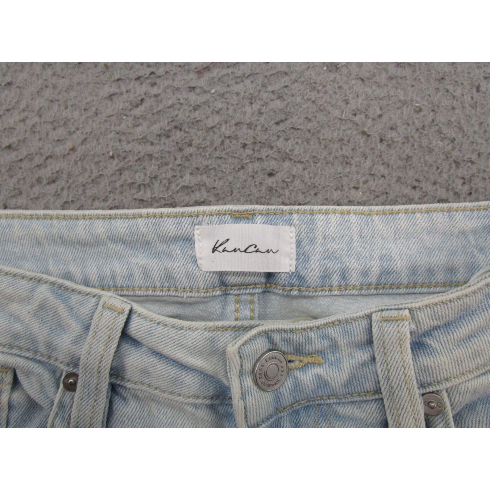 Vintage Kancan Jeans Straight 27 Blue Denim Stretch 5-Pocket Women Size 27_default Baggy Fit Hem Notched N/A Size 27" / US 4 / IT 40 - 5 Thumbnail