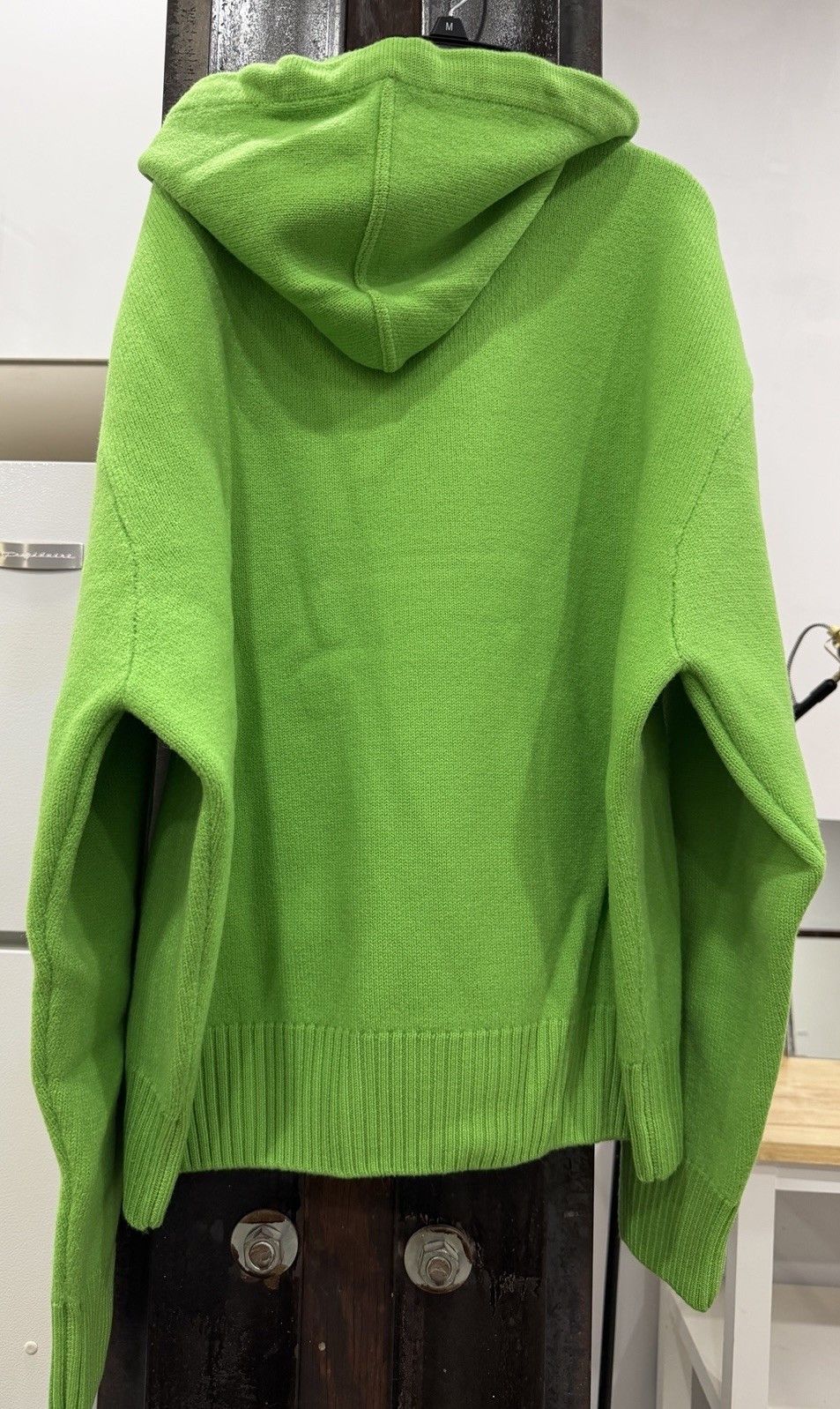 AMI Ami Paris Ami de Coeur Merino Wool Knit Green Hood Large Size US L / EU 52-54 / 3 - 3 Thumbnail