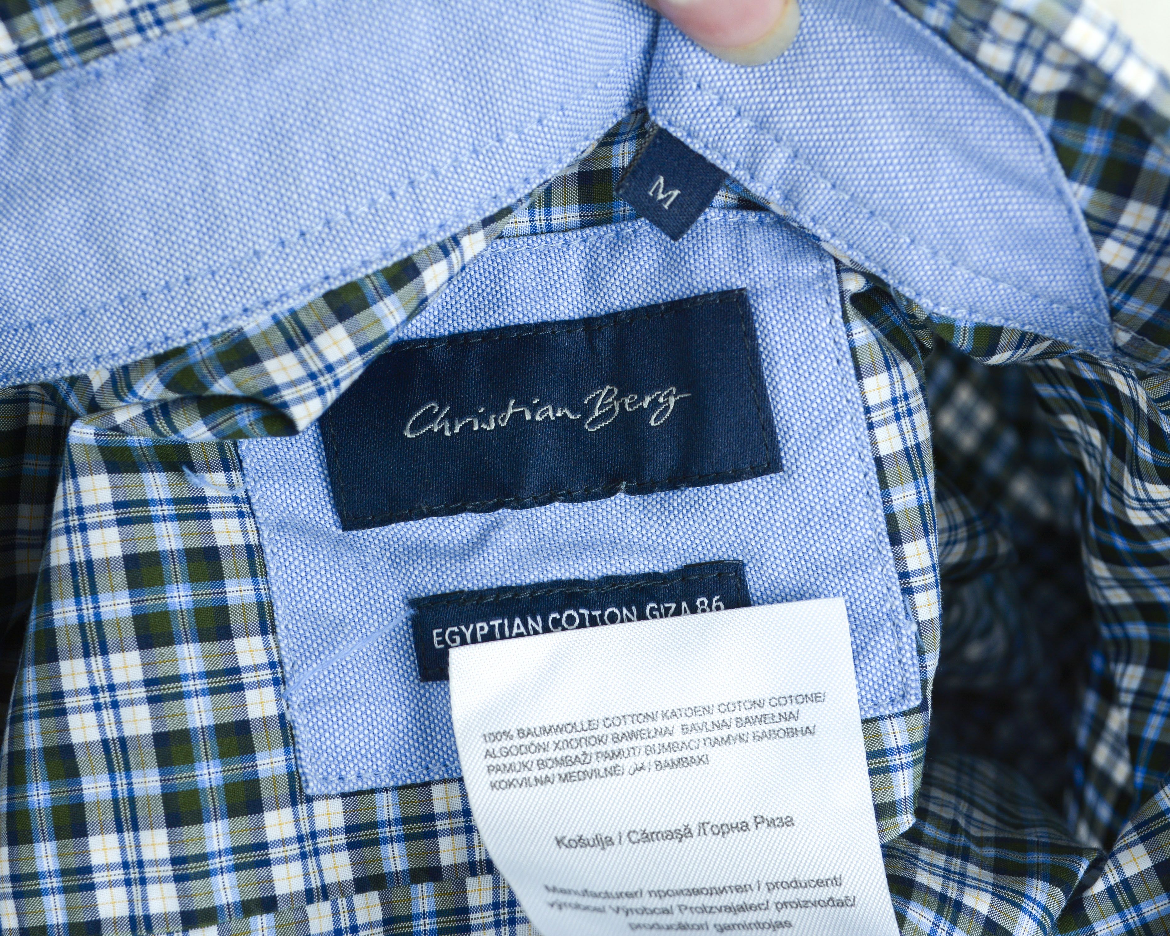 Other Christian Berg Plaid M Shirt Checked Button Up Long Sleeve Size US M / EU 48-50 / 2 - 2 Thumbnail