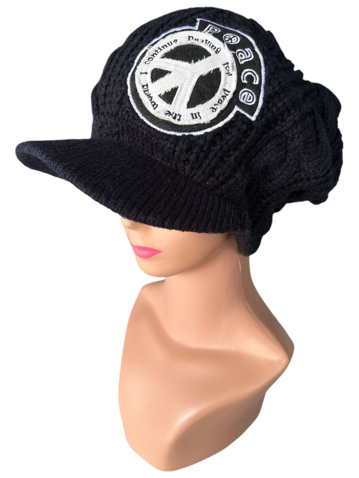 Kapital Vintage Peace Japanese Punk Bondage Style Knitted Big Hats Size ONE SIZE - 1 Thumbnail