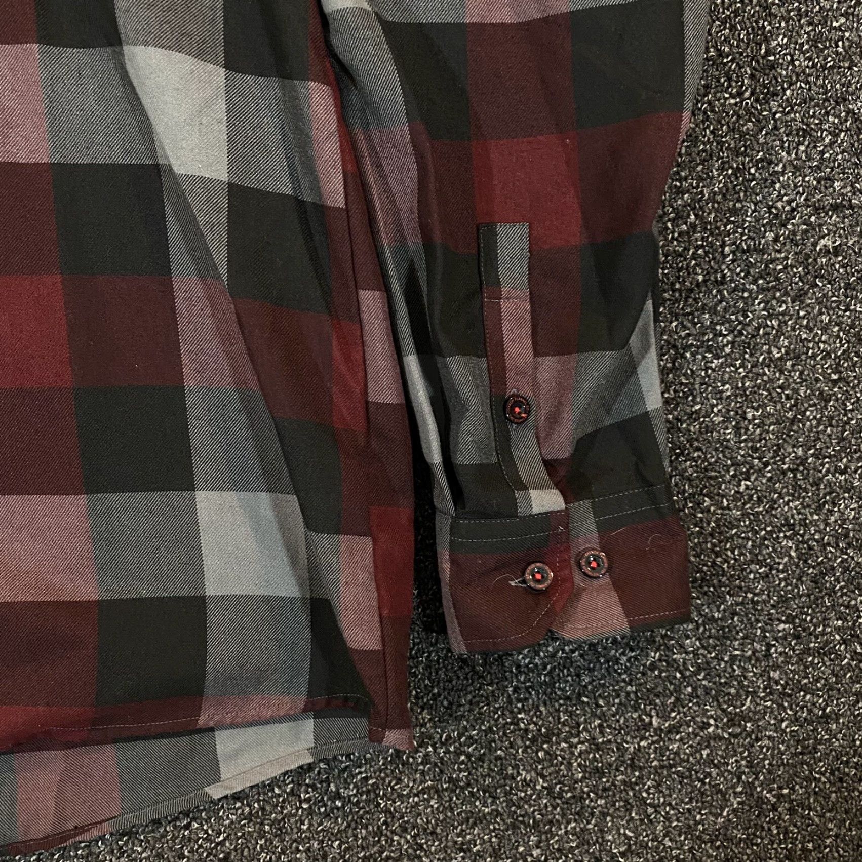 Vintage VINTAGE Dixxon Flannel The Brawler Mens 2XL Burgundy Black Gray Long Sleeve Shirt Size US XXL / EU 58 / 5 - 5 Thumbnail