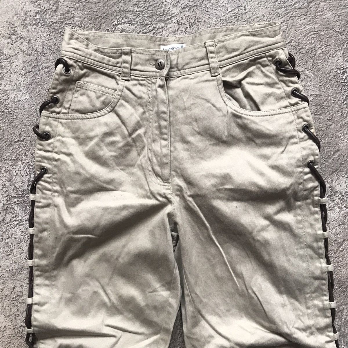 Vintage Vintage 90s Baggy Cargo Pants Distressed Workwear Grunge 25 Size 25" / US 0 / IT 36 - 5 Thumbnail