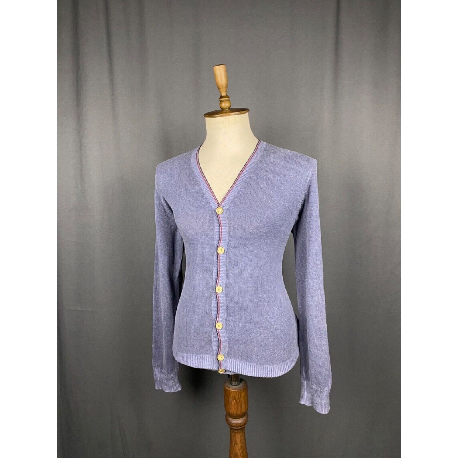 Moncler Moncler Men's Blue Garment Dyed Cardigan Sweater Size XL Size US XL / EU 56 / 4 - 2 Thumbnail