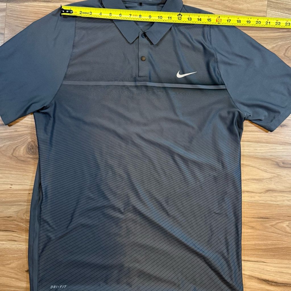 Nike Nike Men’s L Tiger Woods Dri-Fit Golf Polo Gray Size US L / EU 52-54 / 3 - 4 Thumbnail